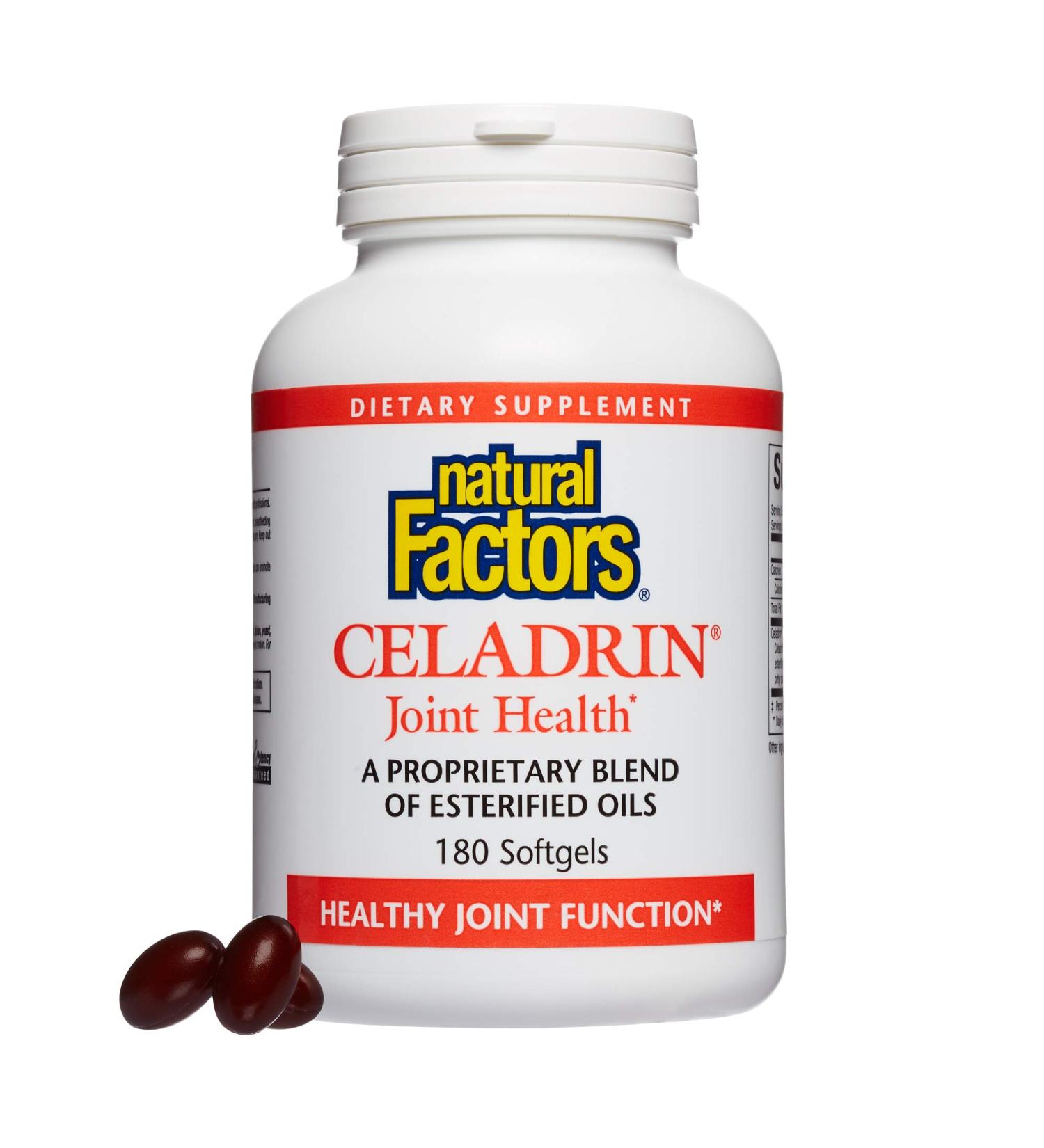 Natural Factors Celadrin Joint Health 180 Softgels - Promotes Flexibility, Mobility, and Joint Function - Buy Online on GoSupps.com