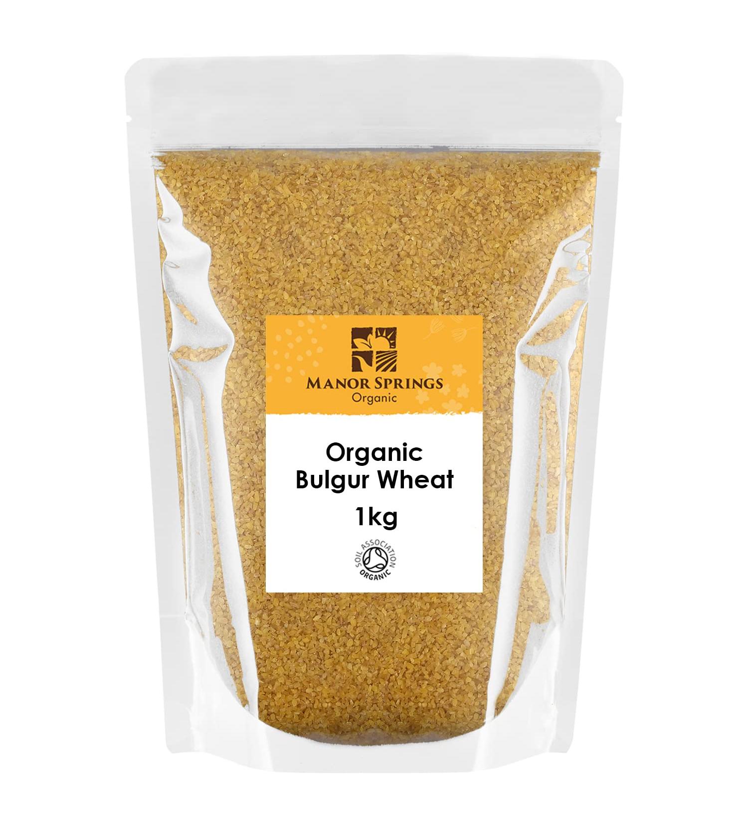 Manor Springs Organic: 1kg Organic Bulgur Wheat - Premium Quality - Buy Online on GoSupps.com