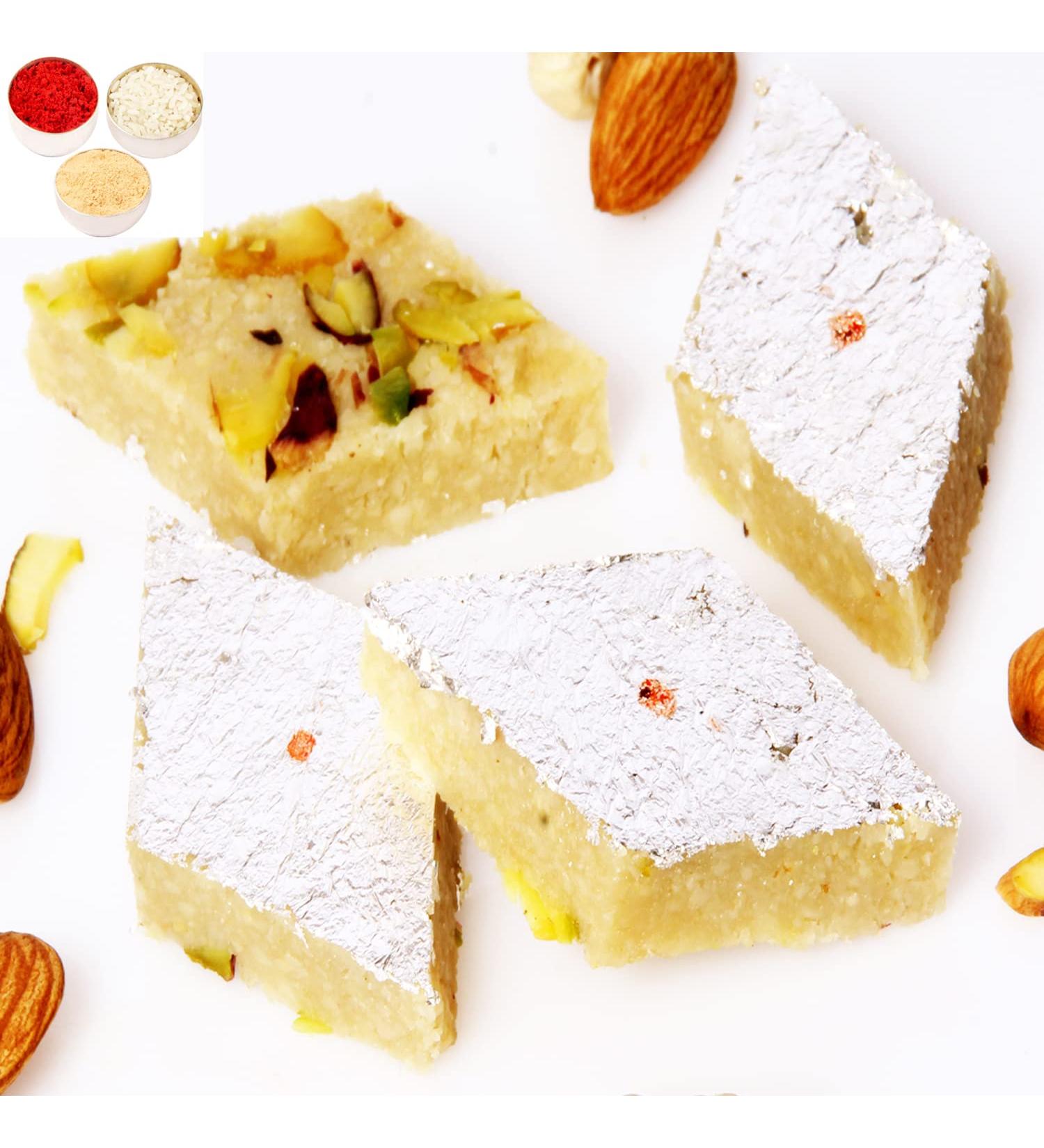 Ghasitaram Gifts Bhaidooj Gifts for Brothers - Pure BADAM KATLI 800 GMS - Buy Online on GoSupps.com