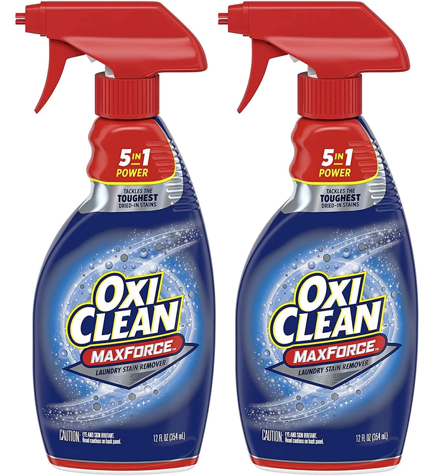 OxiClean Max Force 5-in-1 Power Laundry Stain Remover Spray 12 oz - 2 PK Unscented | 2 Pack - Buy Online on GoSupps.com