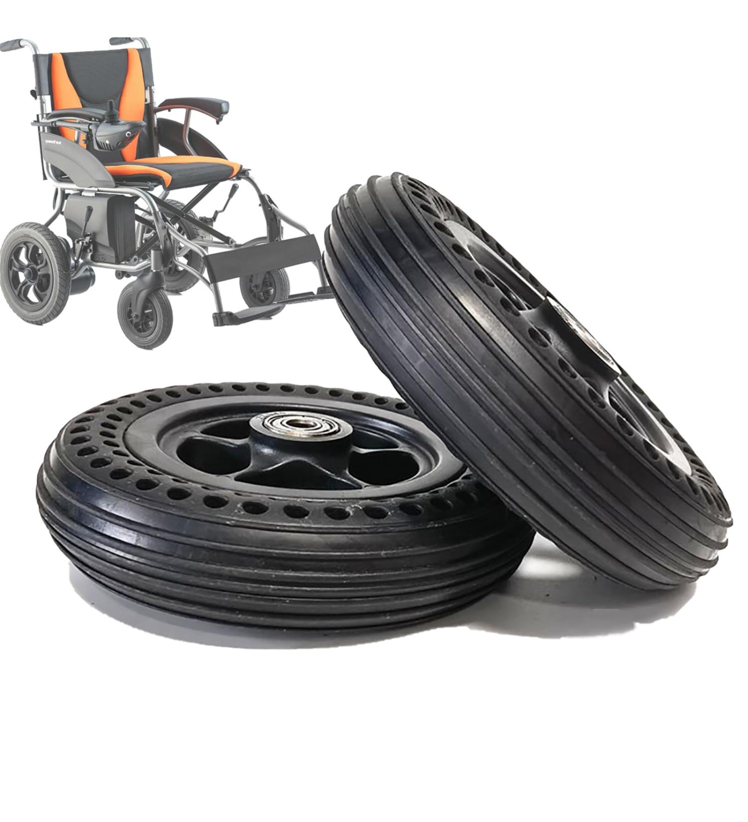 Wheelchair Front Rubber Wheel 6-inch Honeycomb Tire Shock Absorbing/Comfortable Ride Easy to Replace+ Explosion-Proof Fixed Firmly for Electric Wheelchair Front Wheel 1pcs - Buy Online on GoSupps.com