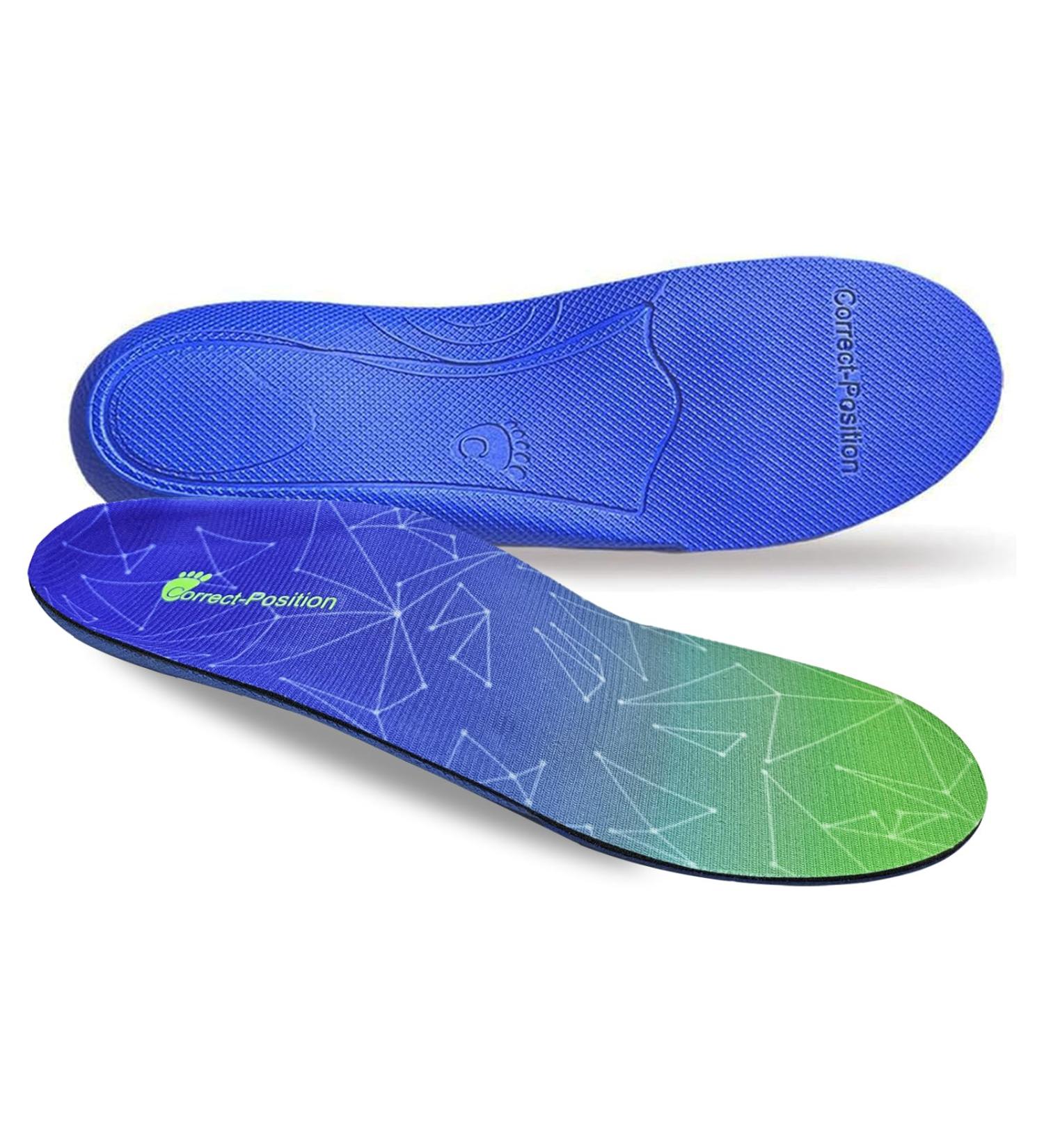 Correct-Position Arch Support Insoles for Plantar Fasciitis & Flat Feet - Shock Absorbing Comfort for Men (Size 12-13) & Women (Size 14-15) - Pain Relief & International Shipping - Buy Online on GoSupps.com