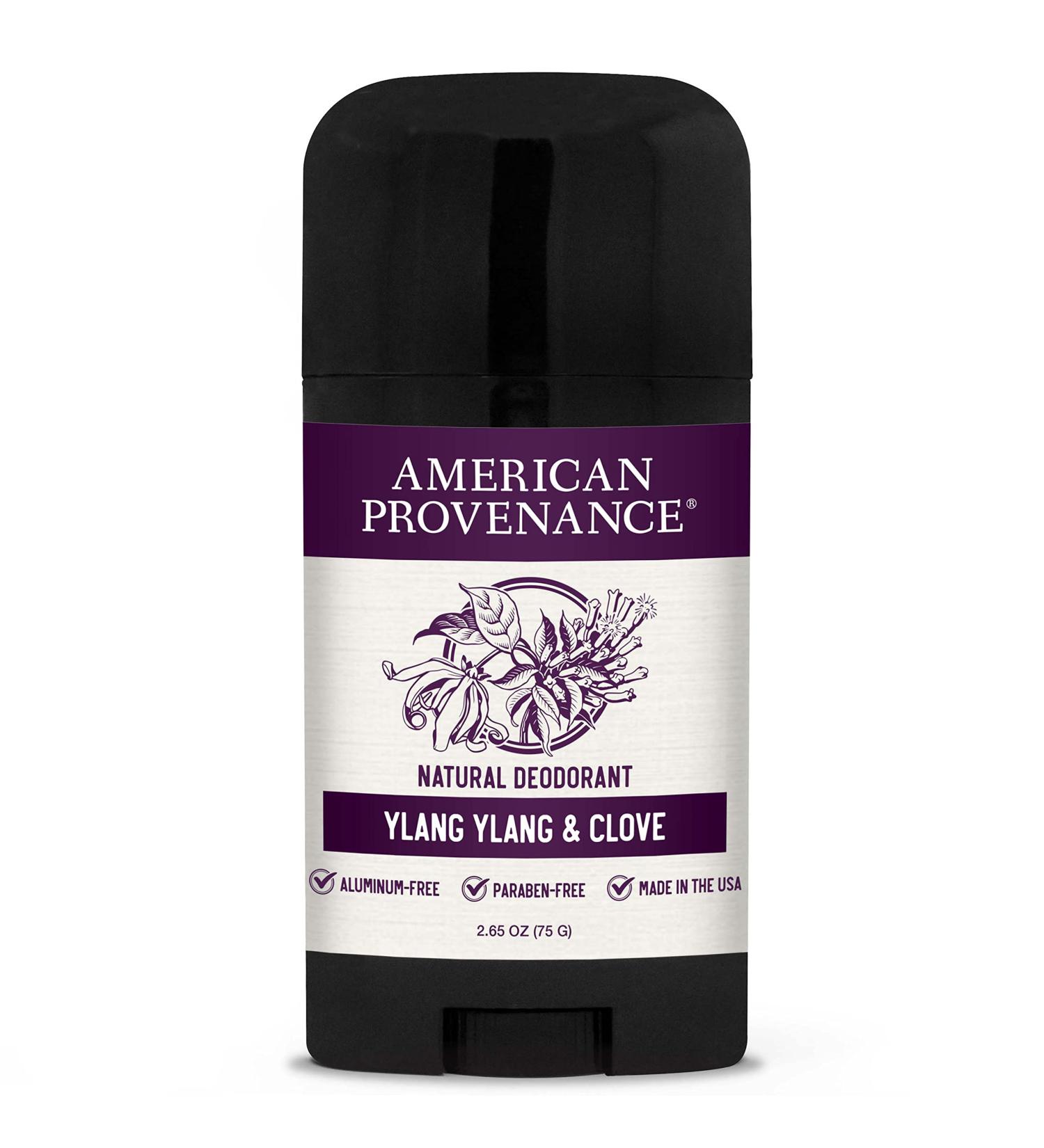 American Provenance All Natural Men's Deodorant - Aluminum Free, Long-Lasting, Essential Oils - Ylang Ylang & Clove - Made in USA - Buy Online on GoSupps.com
