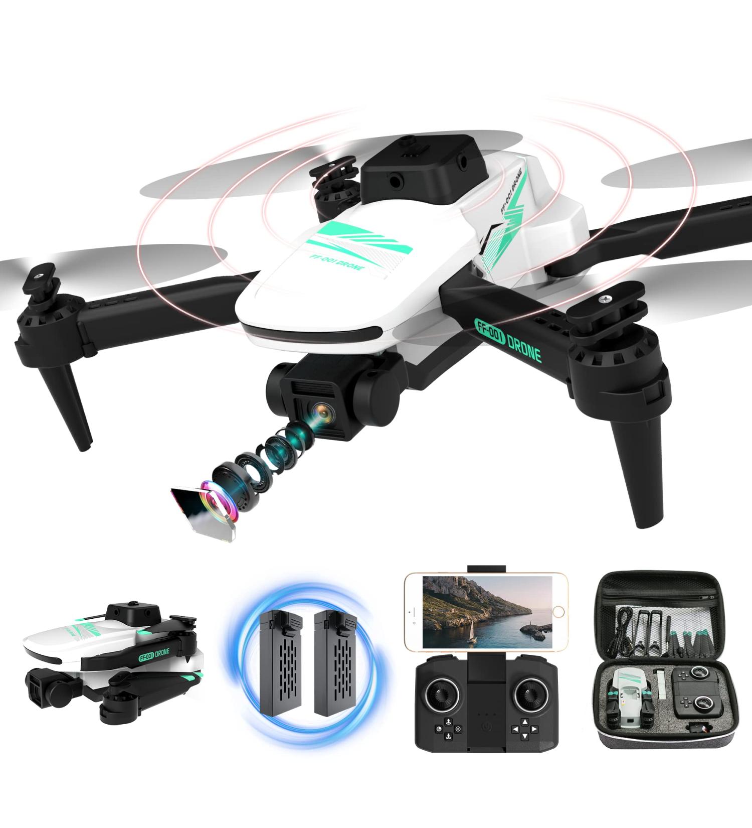 TizzyToy 4K Camera Drone for Adults - WiFi FPV RC Quadcopter with Gesture Control, LED Lights, and Headless Mode - Perfect Gifts for Kids and Beginners - Buy Online on GoSupps.com