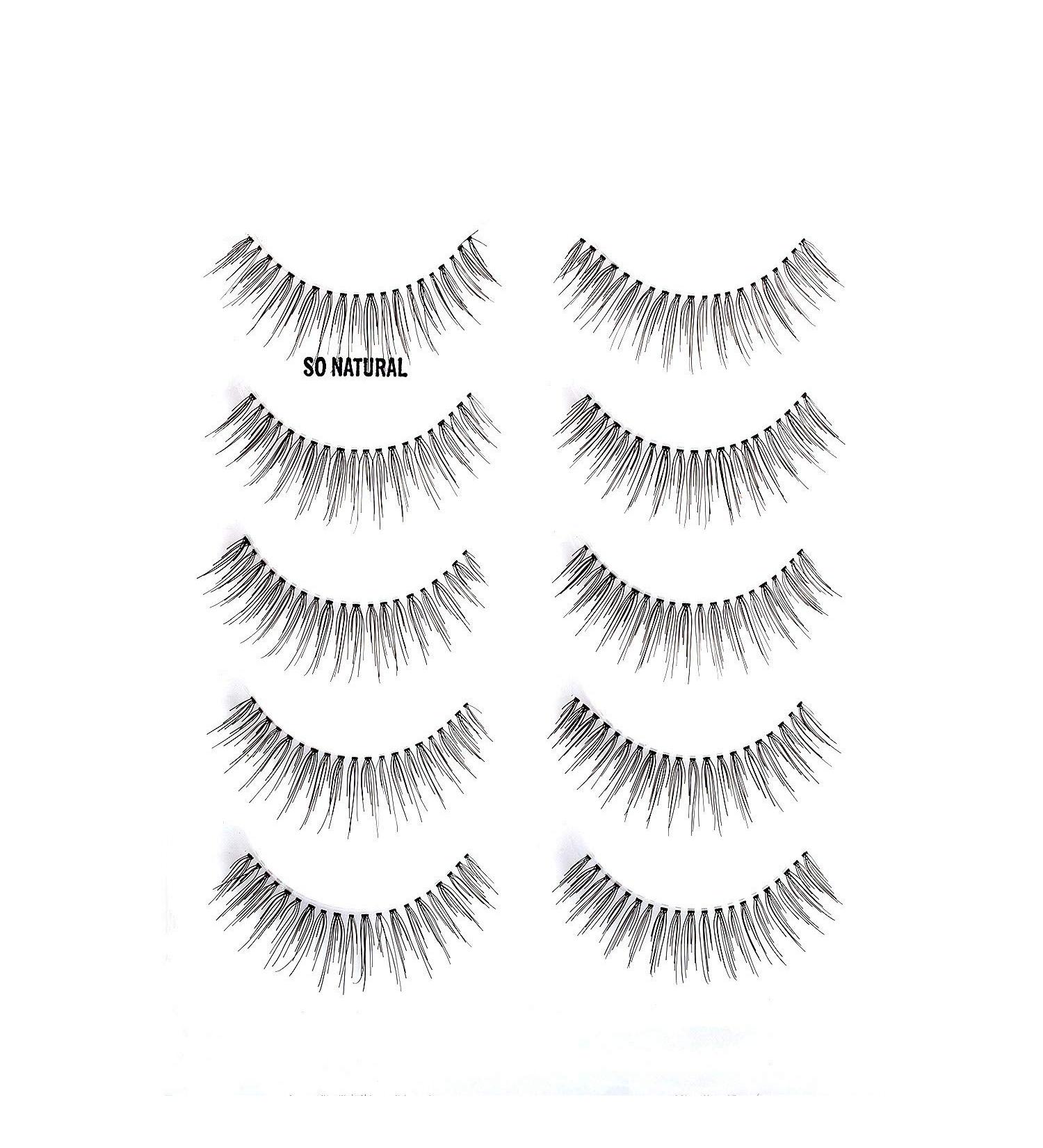 ALICE Lashes 110 Natural Hand Knotted False Eyelashes - 5 Pairs Multipack - Buy Online on GoSupps.com