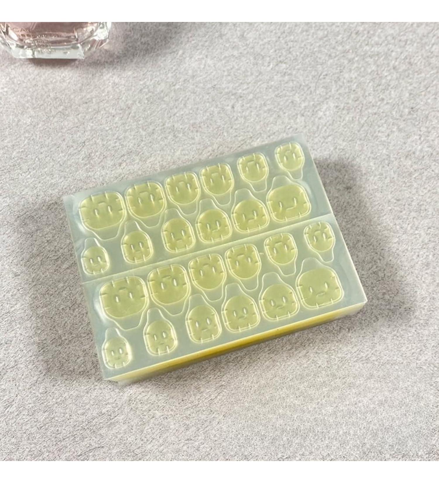 Ultra-Thin Jelly Gel Manicure Stickers - High Viscosity Removable Double-Sided Wearable Fake Nails