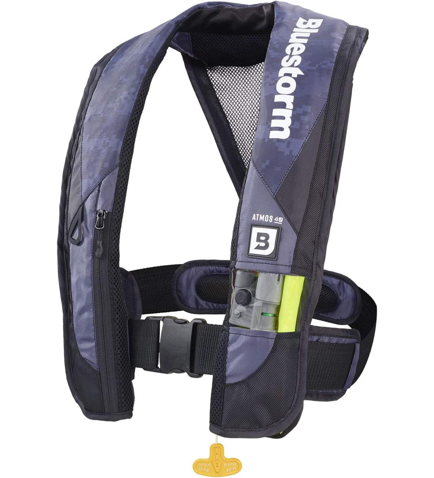 Bluestorm Gear Atmos 40 Automatic Manual Inflatable PFD Life Jacket - USCG Approved  Apex Black - Buy Online on GoSupps.com