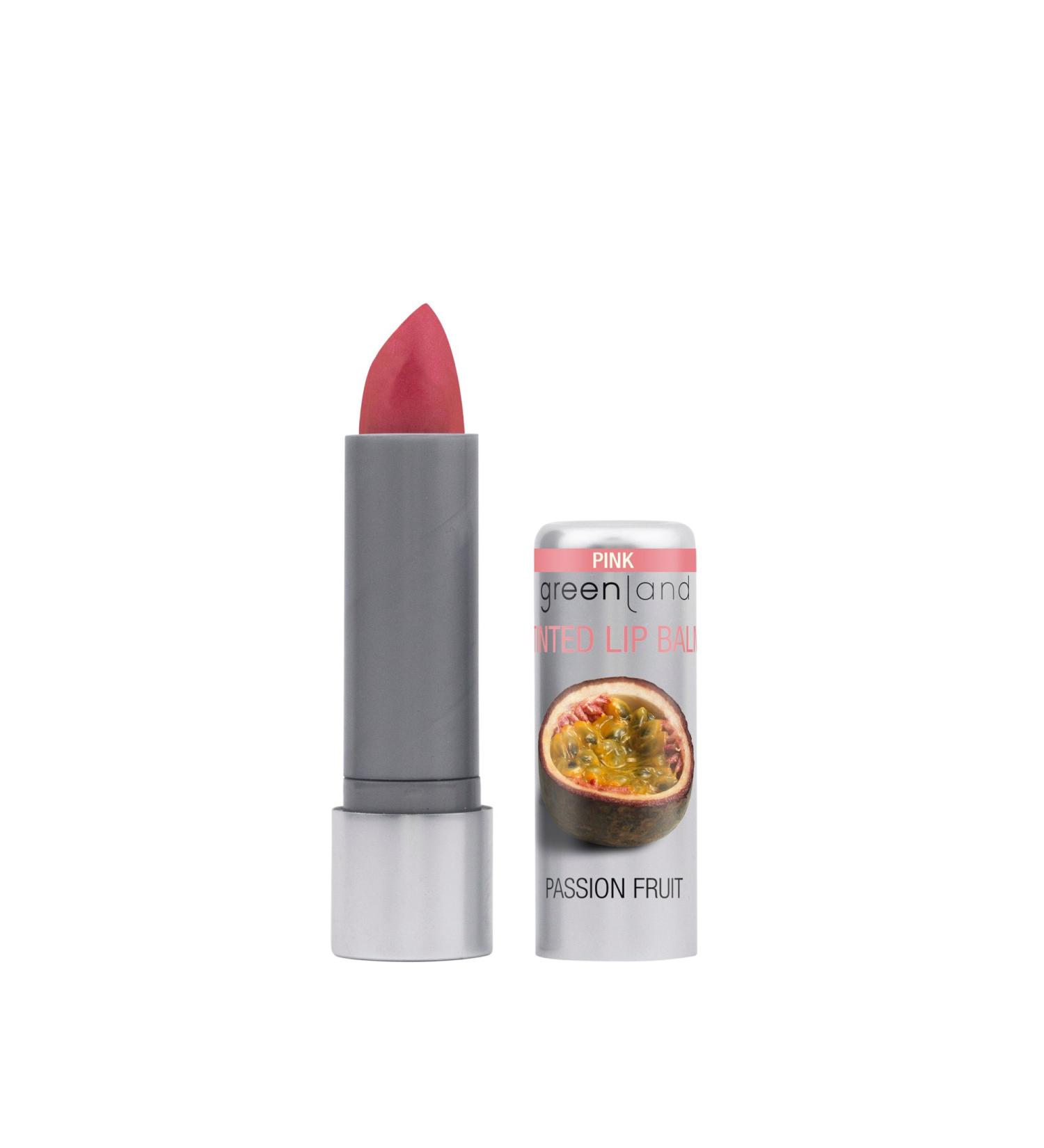 Greenland lip care with color passion fruit |Pampering colored lip care with shea butter |Great lips of course pink without animal experiments