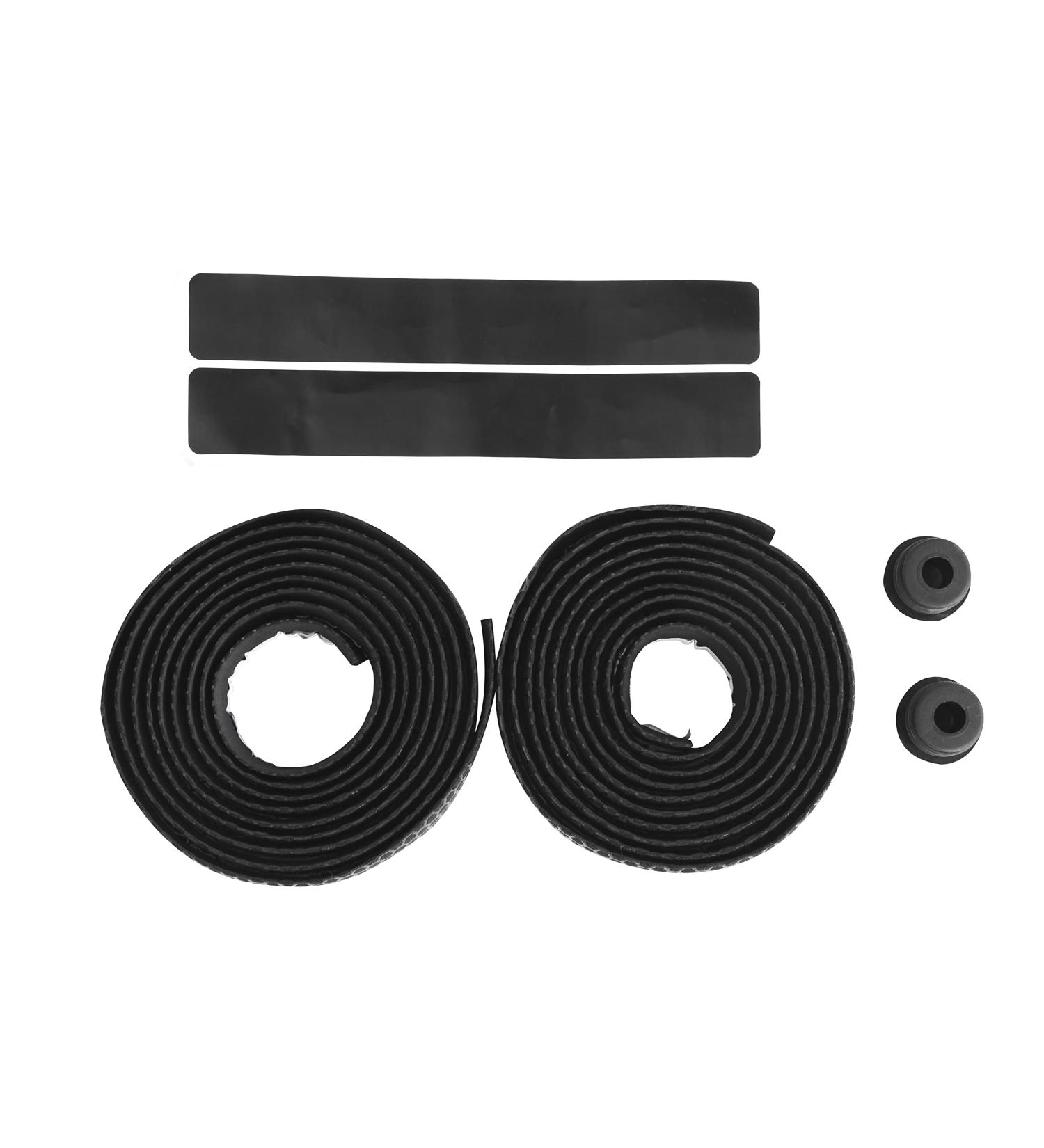 Crystal Lemon 2 Pack Road Bike Handlebar Tape - Advanced Cycling Grip Tape for Shock Absorption and Anti-Slip - Black - Buy Online on GoSupps.com