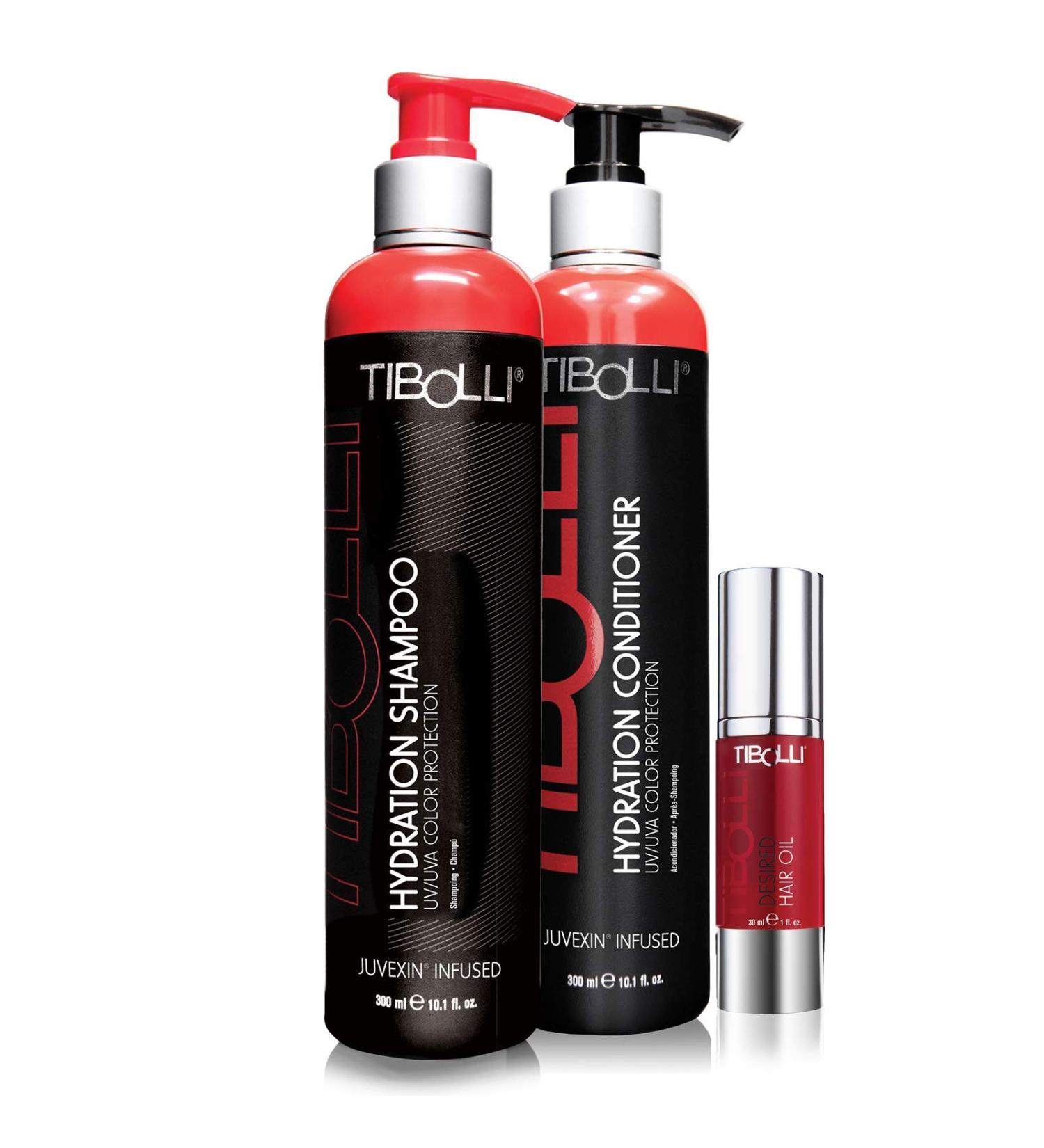 TIBOLLI Hydrating Repairing Shampoo & Conditioner Set - Deep Conditioner for Damaged Hair - Natural Ingredients Gift Set (10.1 Fl Oz + Hair Oil 30ml - Buy Online on GoSupps.com