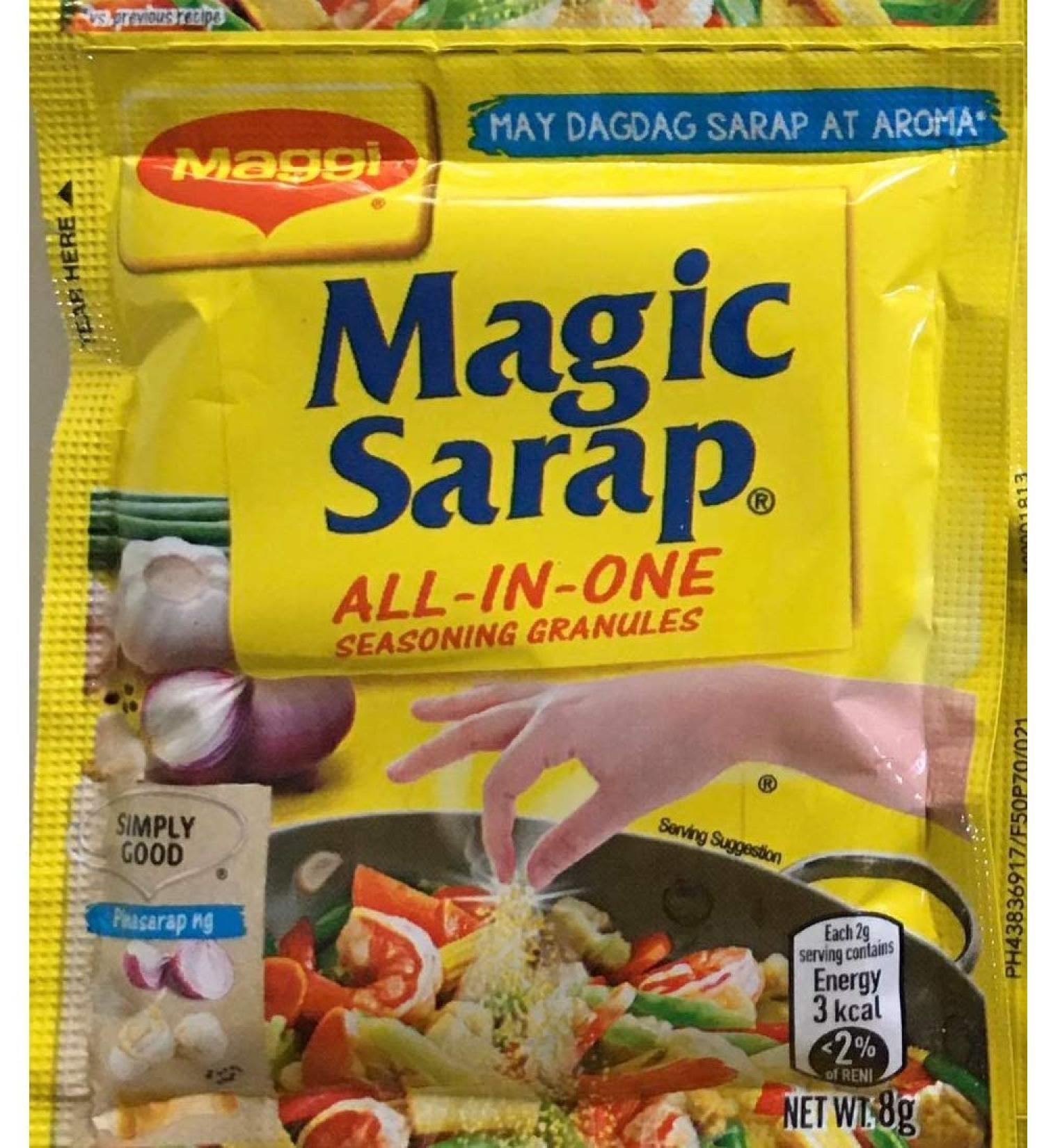 Maggi Magic Sarap All-in-One Seasoning 8g 12pc by N/A Foods by Magic Sarap Seasoning - Buy Online on GoSupps.com