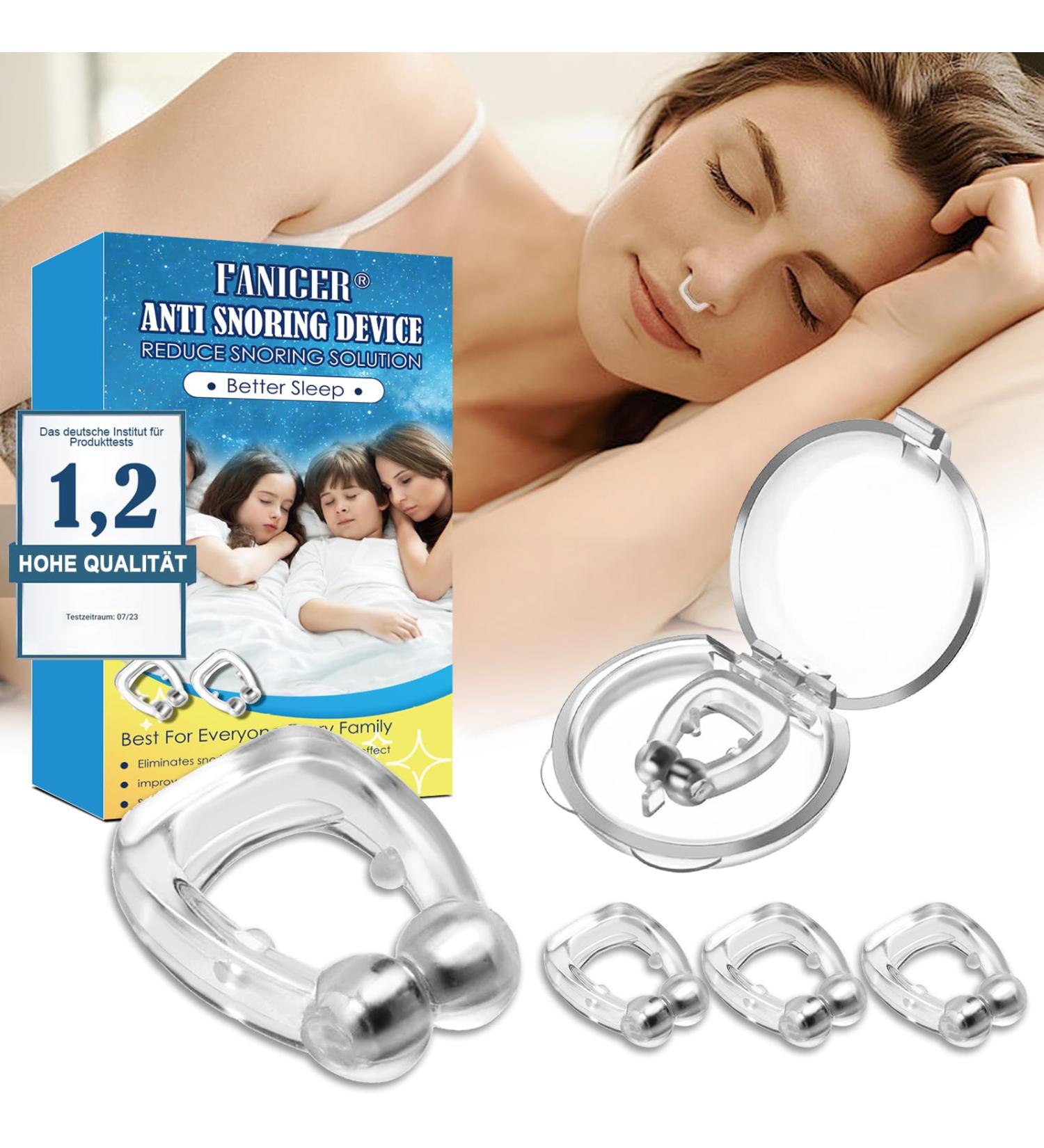 8PC Snoring Stopper - Premium Magnetic Nose Clip for Improved Breathing & Relaxing Nights | Stop Snoring with ZHQ - Buy Online on GoSupps.com