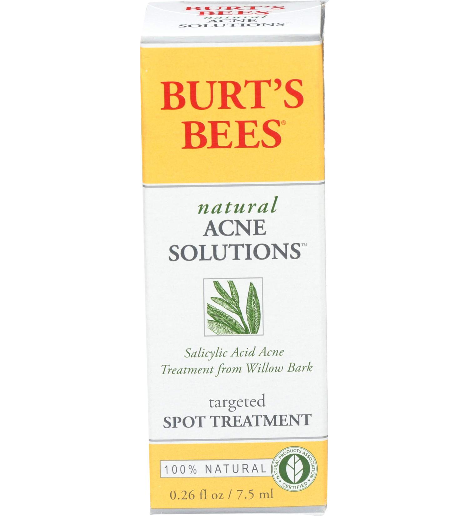 Burt's Bees Natural Acne Solutions Targeted Spot Treatment for Oily Skin - 0.26 oz | International Shipping - Buy Online on GoSupps.com