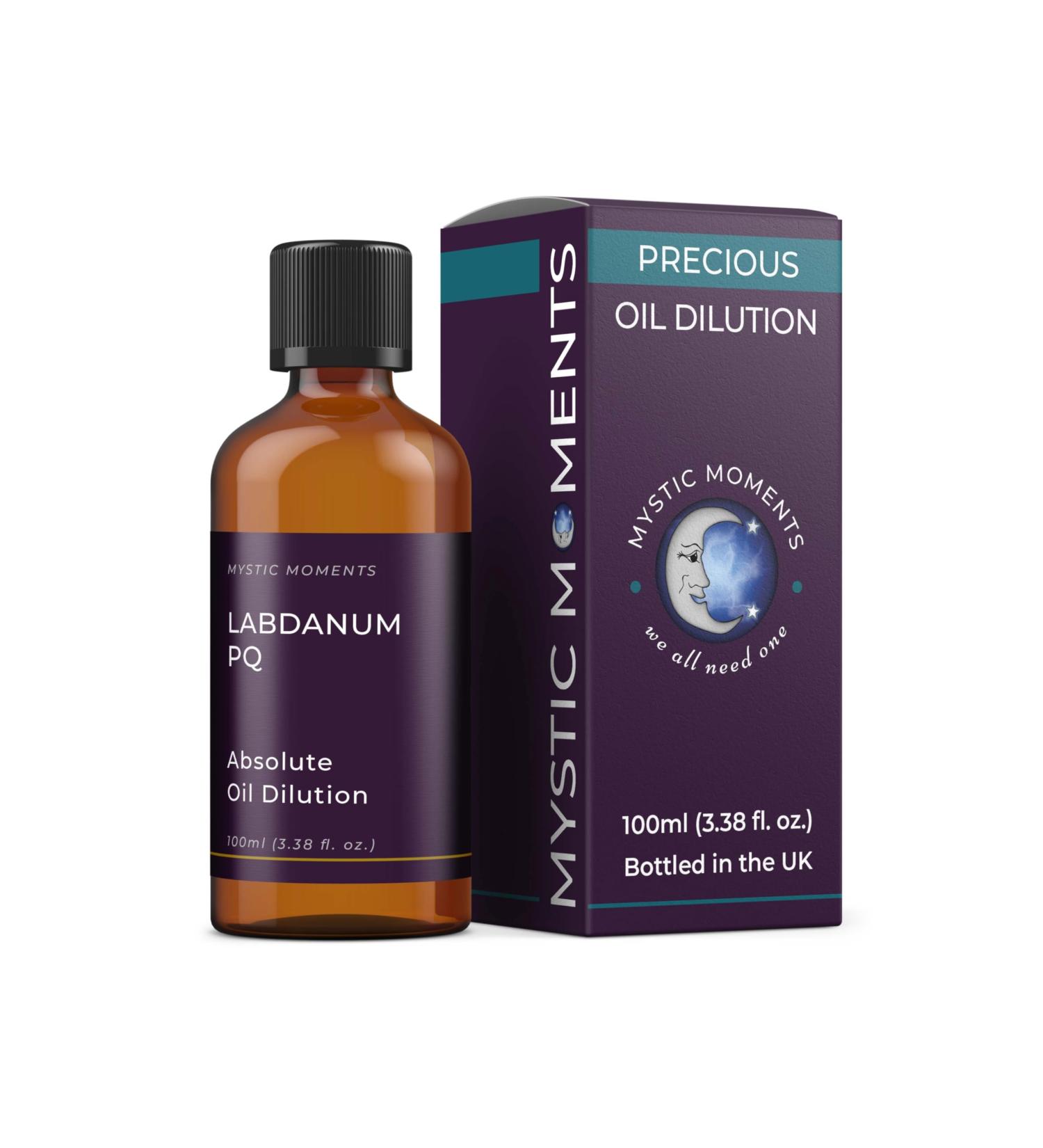 Mystic Moments | Labdanum PQ Absolute Precious Oil Dilution 100ml 3% Jojoba Blend Perfect for Massage Skincare Beauty and Aromatherapy