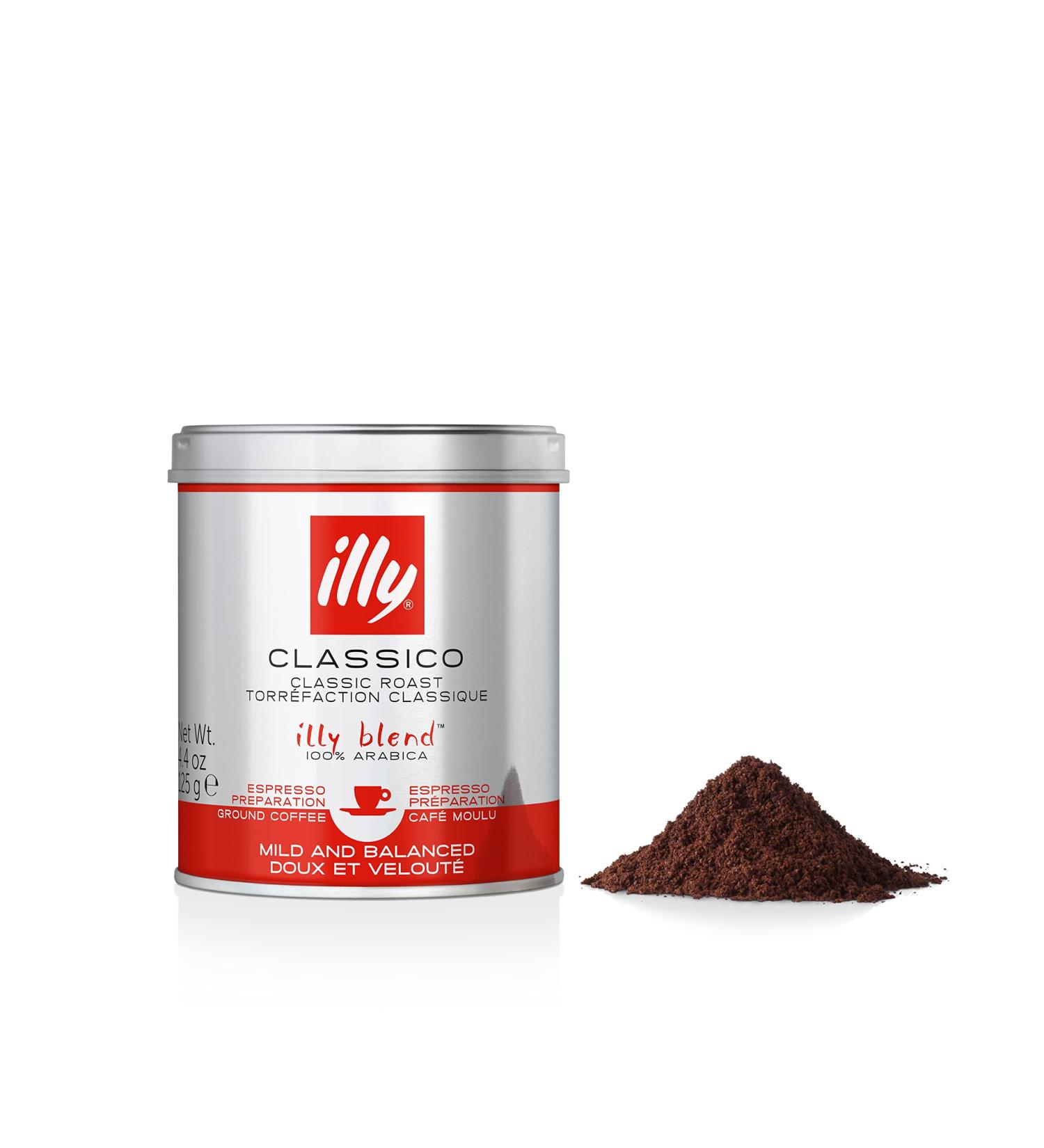 illy Classic Roast Ground Coffee 125g - Classico Medium Roast | Buy Online - Buy Online on GoSupps.com