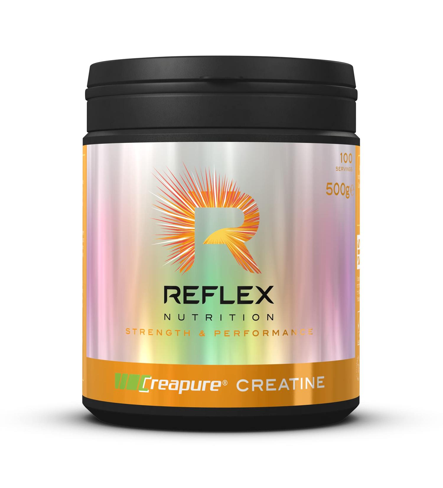 Reflex Creapure Creatine Powder (500g) - Vegan-Friendly Supplement - Buy Online on GoSupps.com