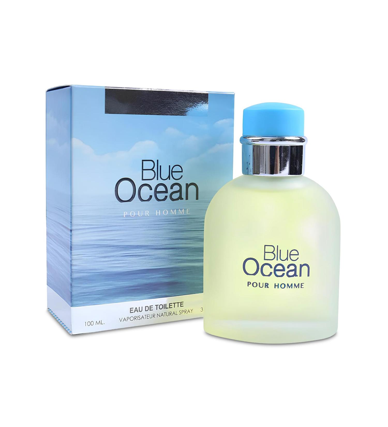 Blue Ocean Sensual Woody Fragrance for Men | Long Lasting Cologne Aromatic Scent Eau de Parfum Natural Spray - Great Holiday Gift 3.4 Fl Oz/100 Ml - Buy Online on GoSupps.com