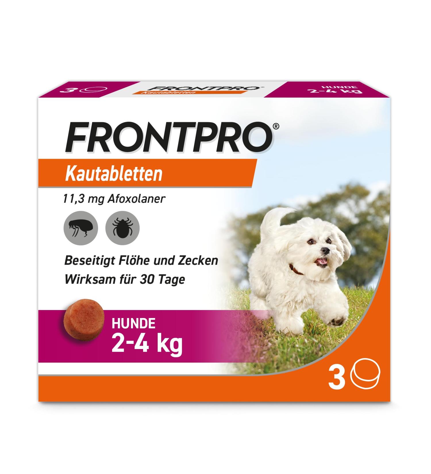 Buy FrontPro 11 mg Chewing Tablets for Dogs (2-4kg) - Fast International Shipping | Best Price Online - Buy Online on GoSupps.com