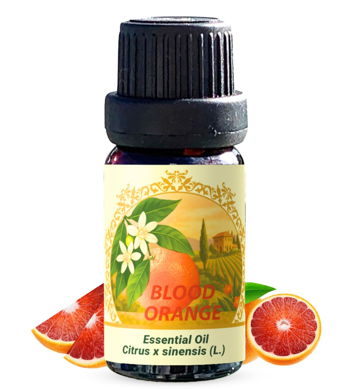 Orange Essential Oil Blood 100% Pure Cold Pressed 0.33 FL OZ / 10 ML - Buy Online on GoSupps.com