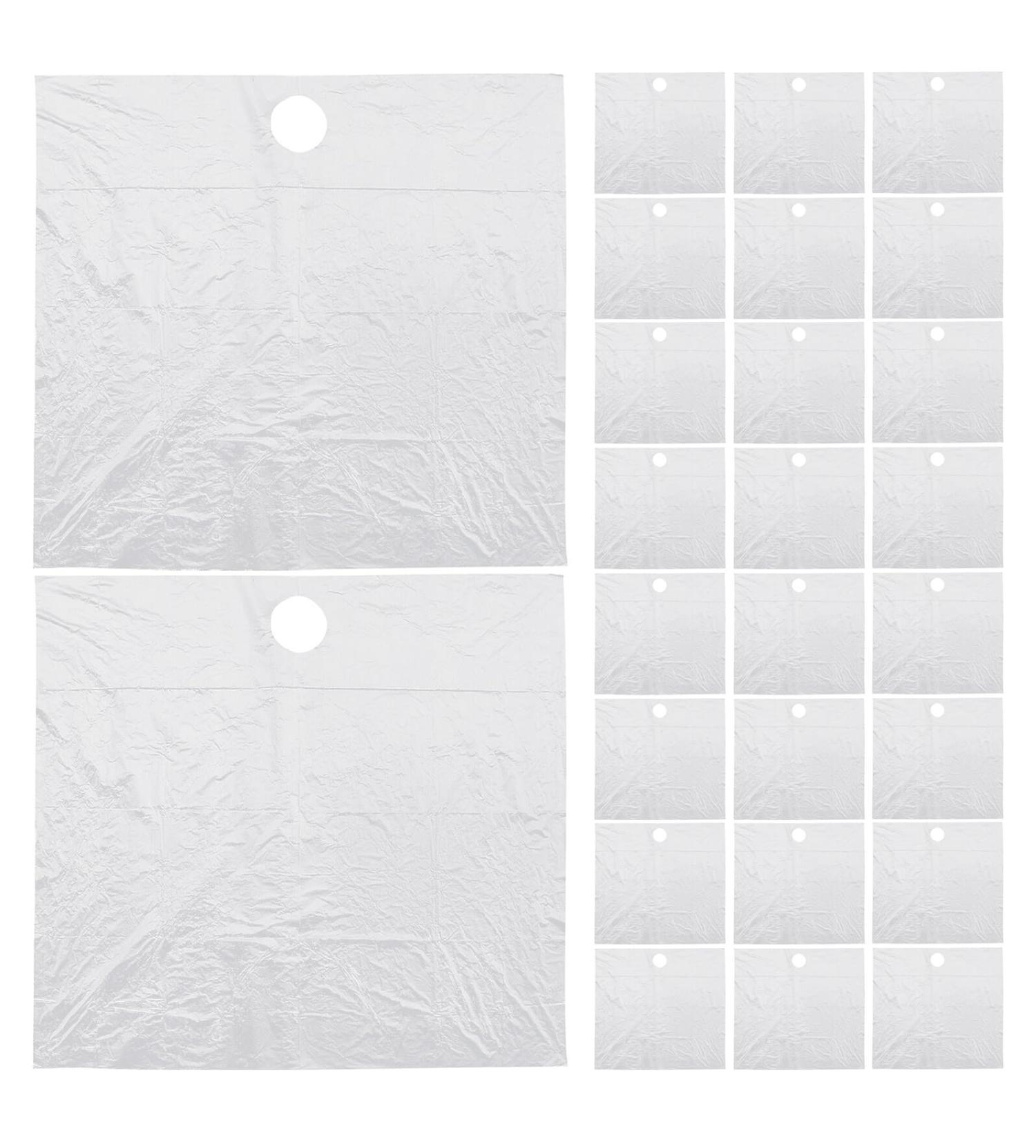  DECOMELODY 60 Disposable Beard Hair Catchers for Sink Drain Protection Transparent Apron for Men's Shaving Hair Collector for Quick and Hygienic Grooming - Buy Online on GoSupps.com