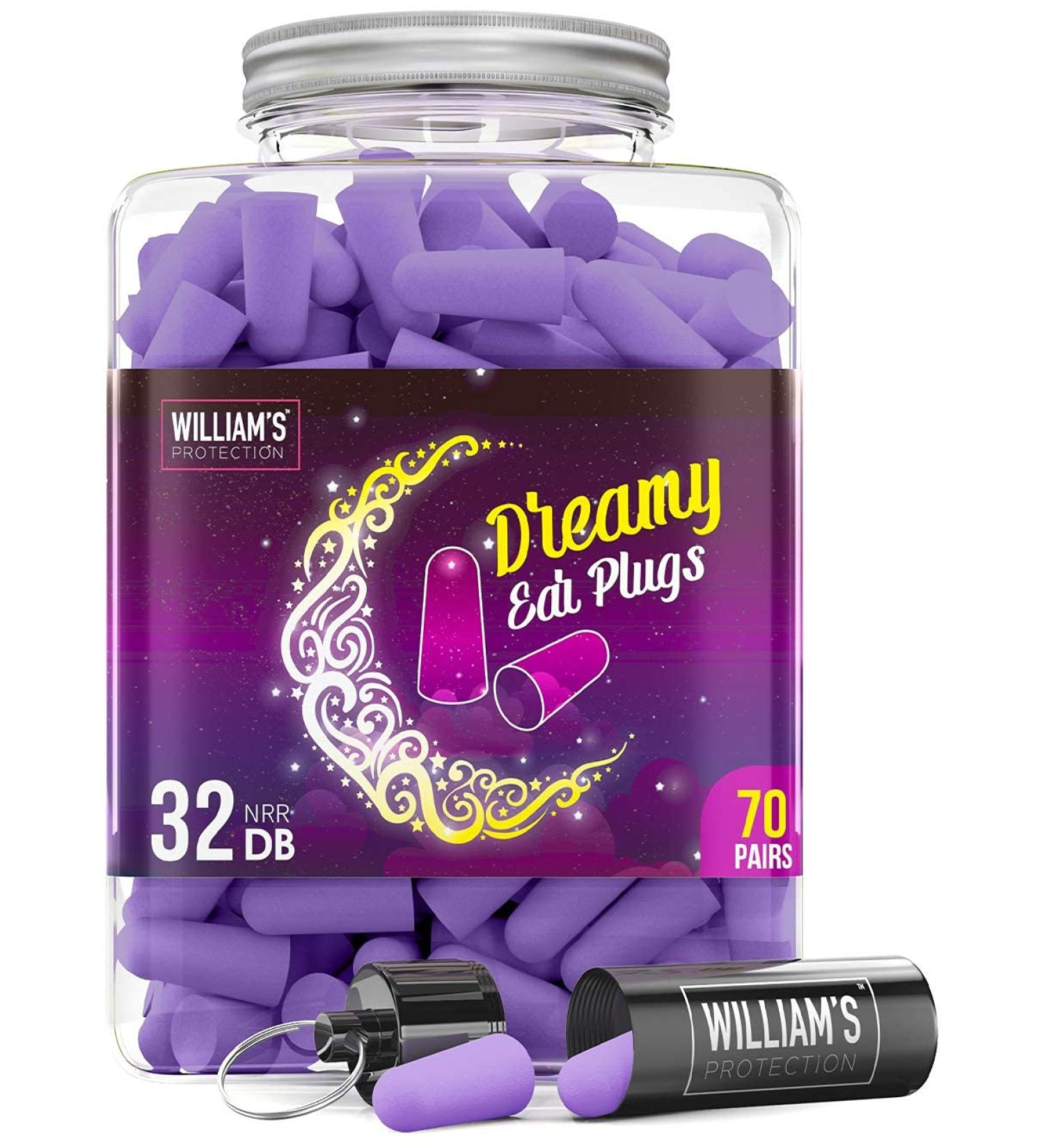 70 Pairs Soft Foam Ear Plugs with Aluminum Carry Case - 32 dB NRR Noise Cancelling Earplugs for Hearing Protection - Ideal for Sleeping, Travel, Study, Work, Concerts, Shooting - Pack of 1 - Buy Online on GoSupps.com