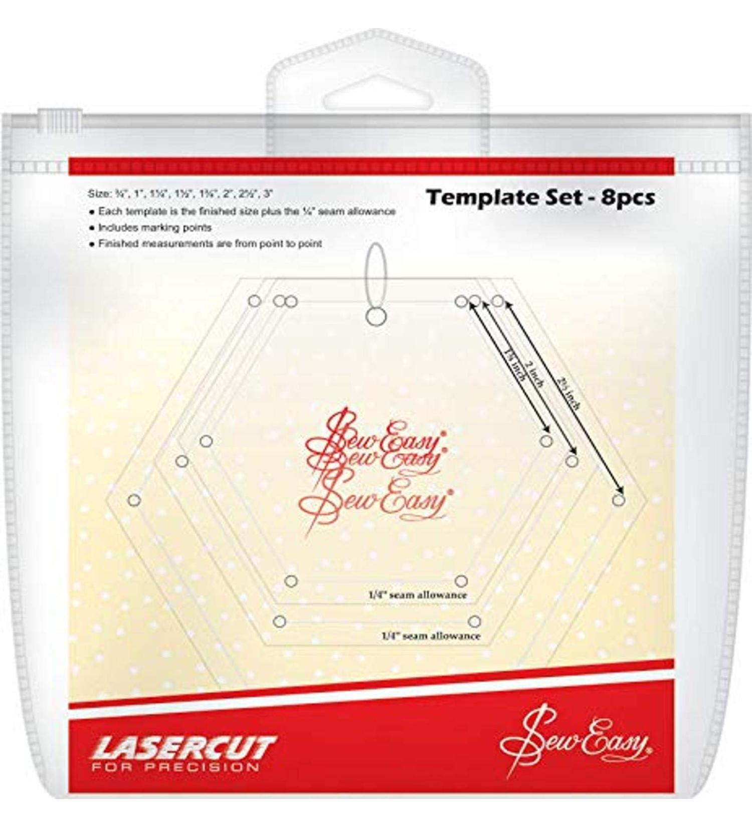 Sew Easy Mini Hexagon Template Set - Original Version | Perfect for Quilting and Sewing Projects - Buy Online on GoSupps.com