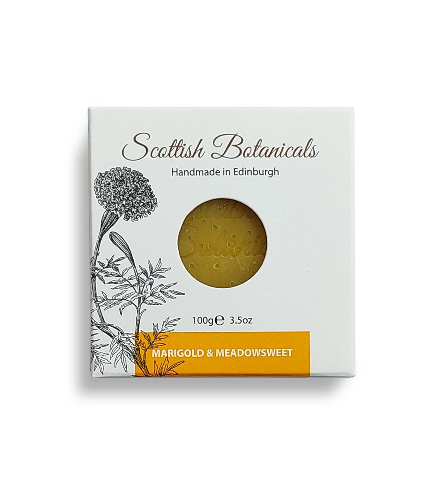 Marigold & Meadowsweet Soap Cold Process natural face bar soap With Premium Essential Oils All Skin Collaboration with RBGE Scottish handmade soap With seaweed extracts DIANA DRUMMOND - Buy Online on GoSupps.com
