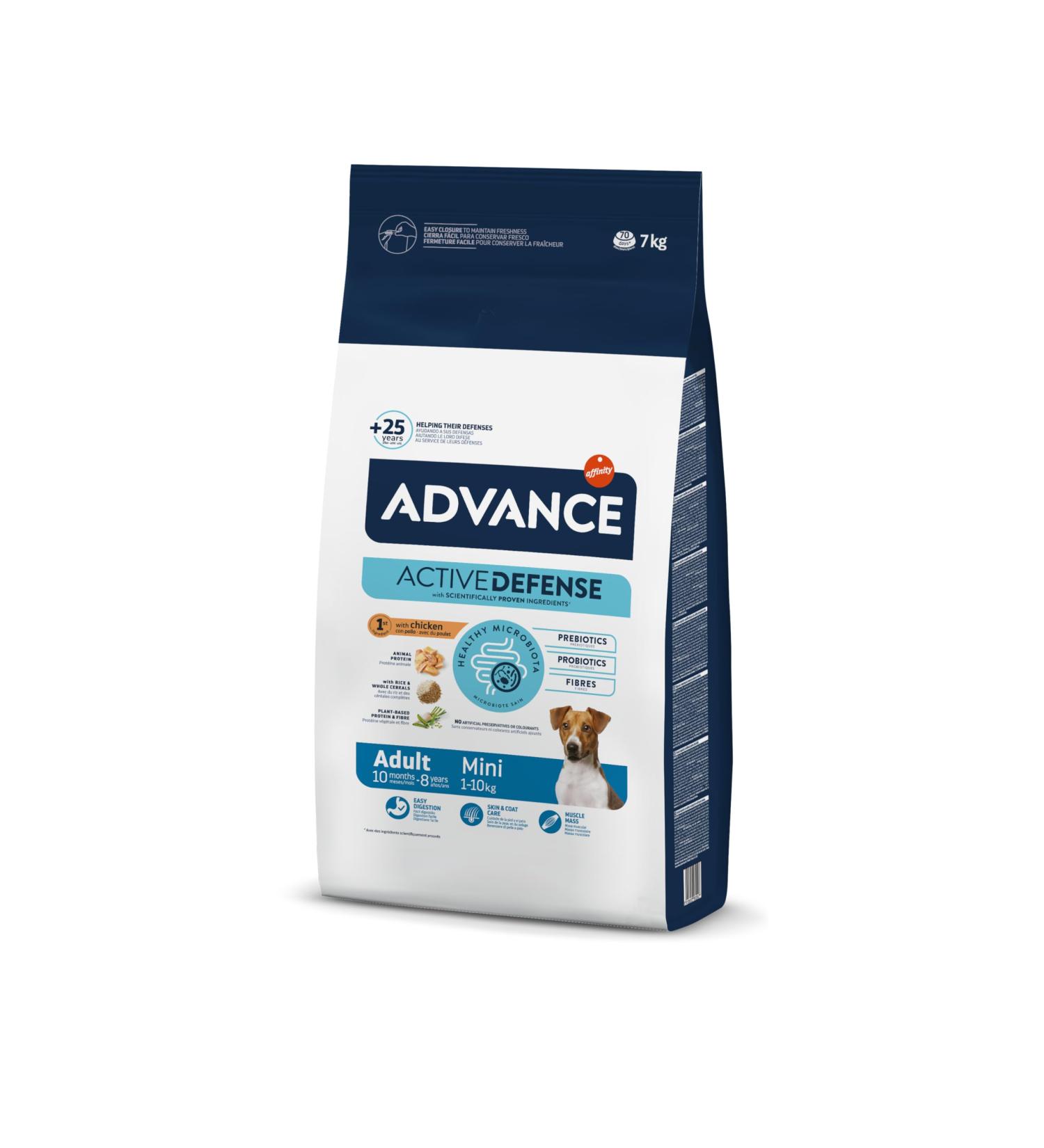 Advance Mini Adult Chicken - Small Breed Adult Dog Food with Chicken 7 kg - Buy Online on GoSupps.com