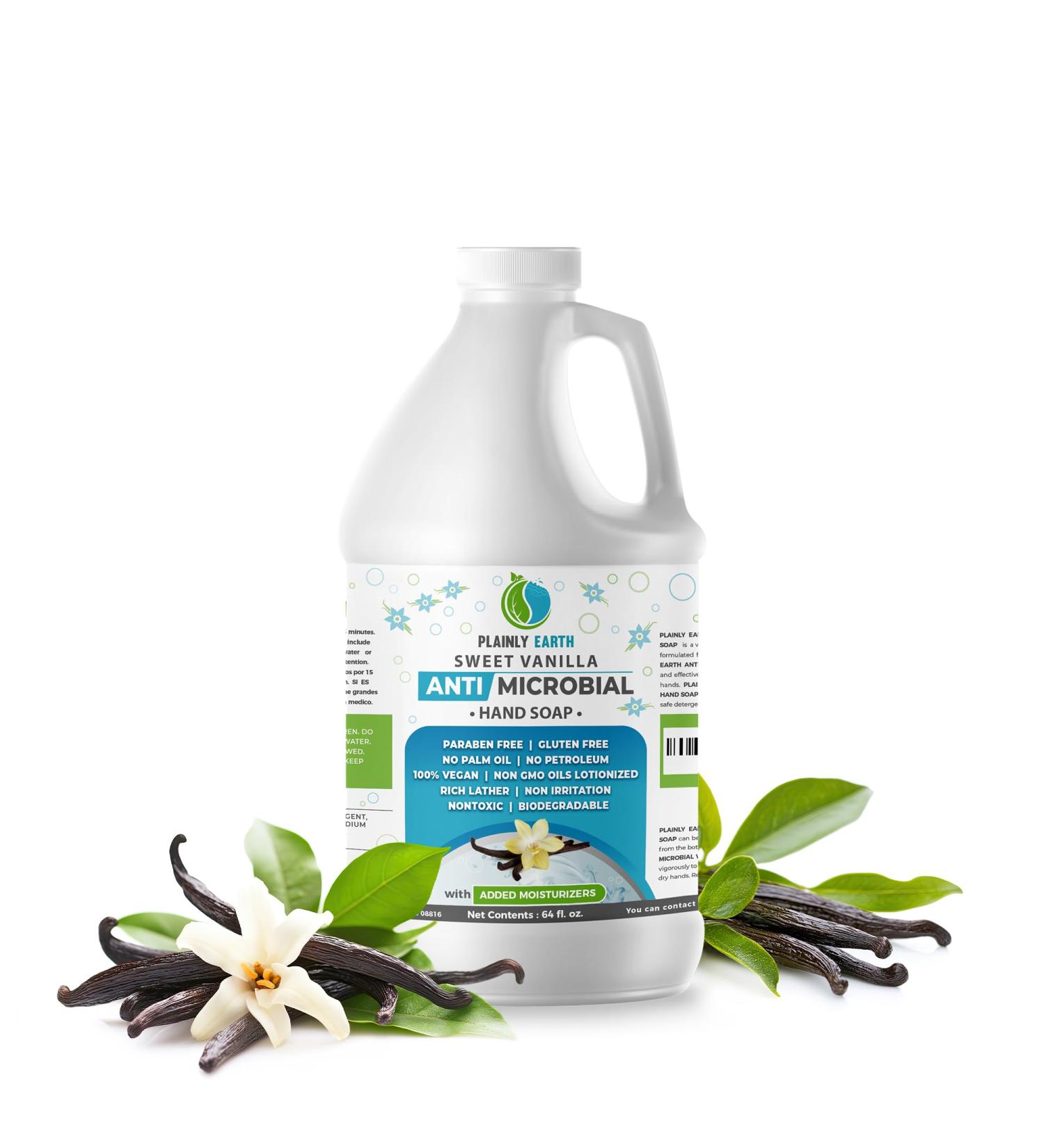 Antimicrobial Liquid Hand Soap (64 Oz) - Antibacterial Soap Refill - Hand Soap Refill Bottle - Cruelty Free Moisturizing Soap Sweet Vanilla 64 Fl Oz (Pack of 1) - Buy Online on GoSupps.com