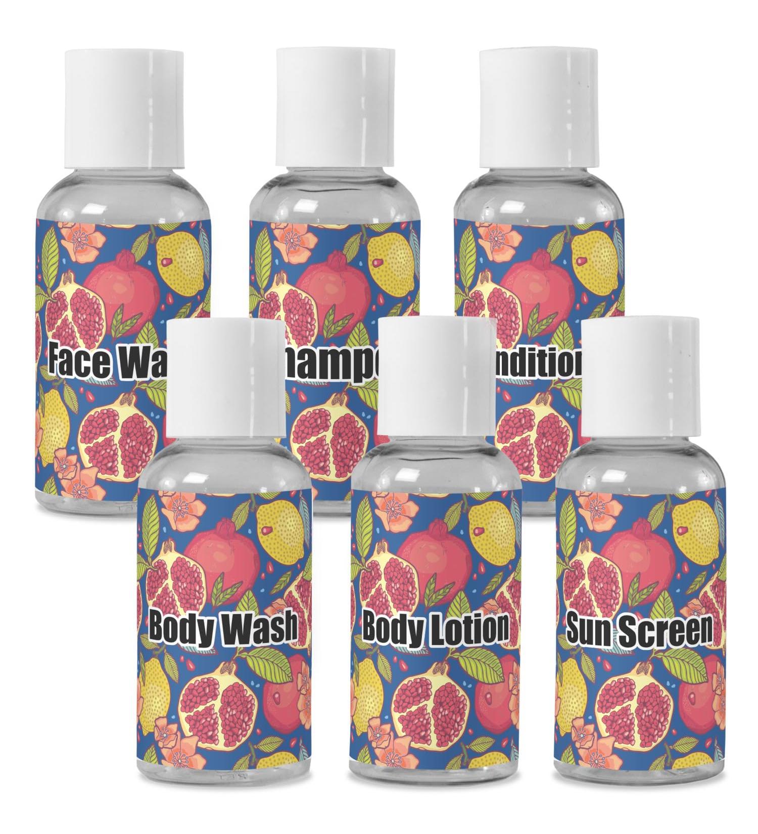 YouCustomizeIt Personalized Pomegranates & Lemons Travel Bottles