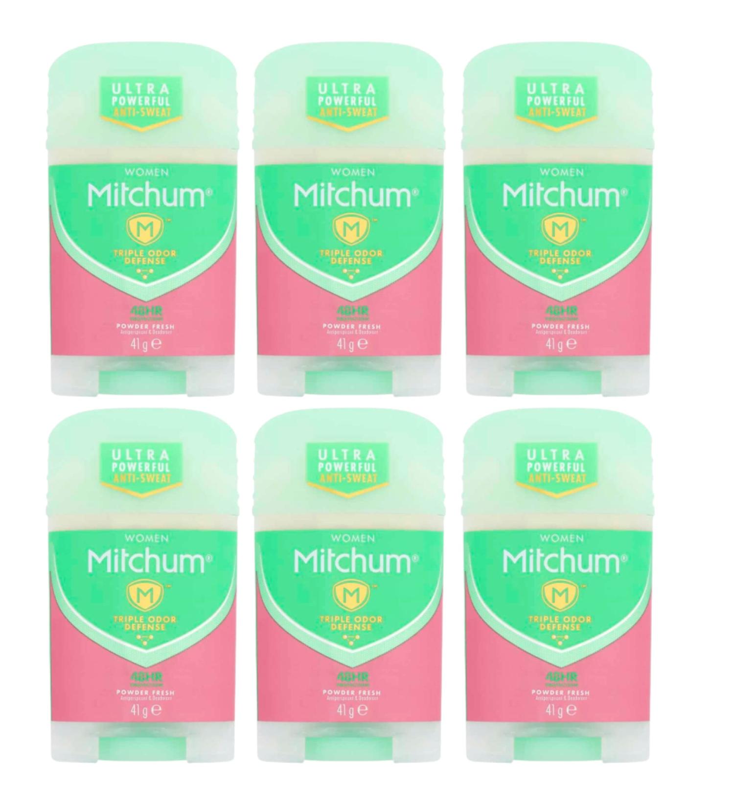  Mitchum Mitchum Advanced Powder Fresh Antiperspirant Deodorant Stick 41G (Pack of 6) - Buy Online on GoSupps.com