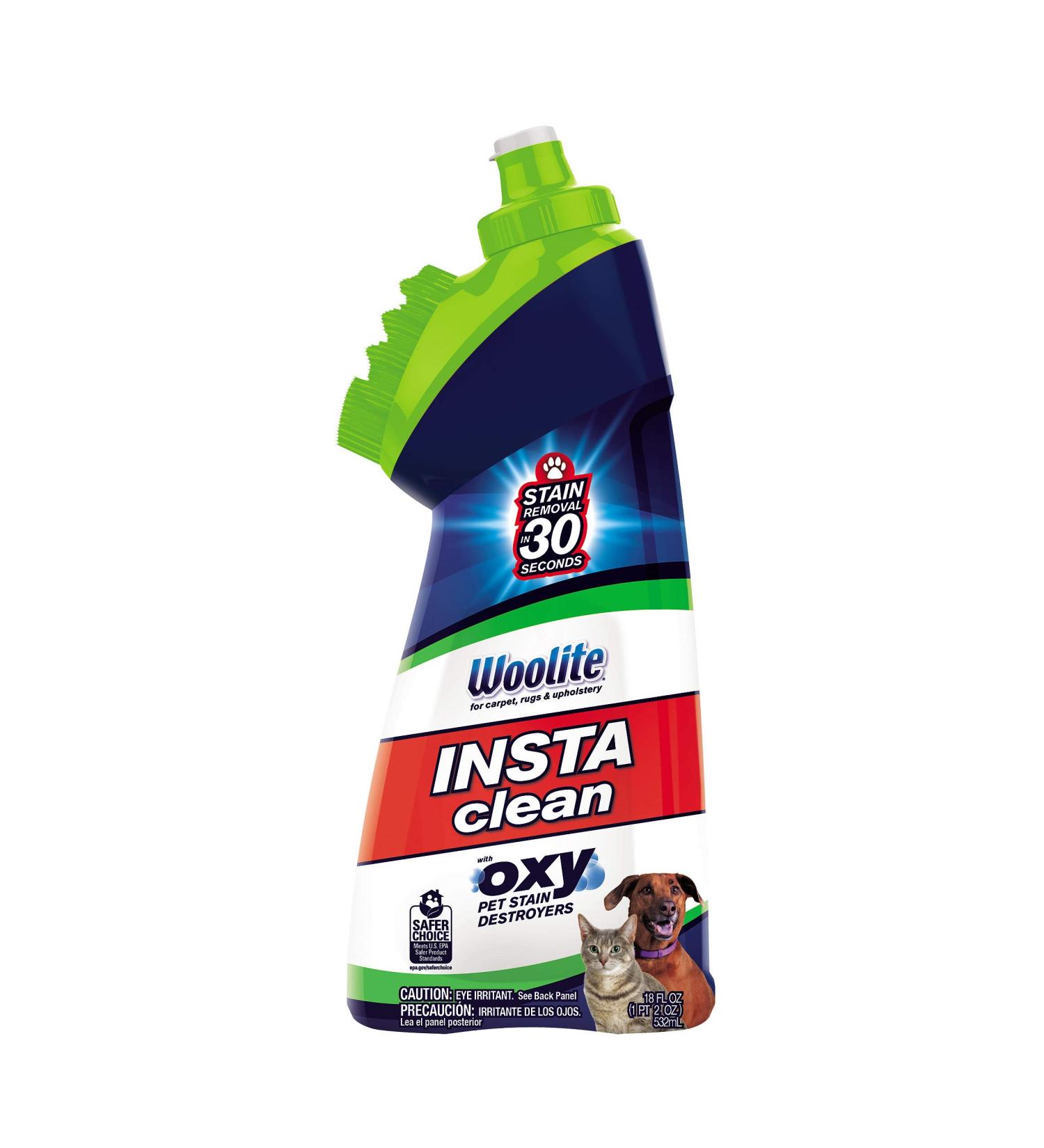 Woolite InstaClean Pet Stain Remover with Brush Head Cleaner 18 fl. oz - White - Buy Online on GoSupps.com