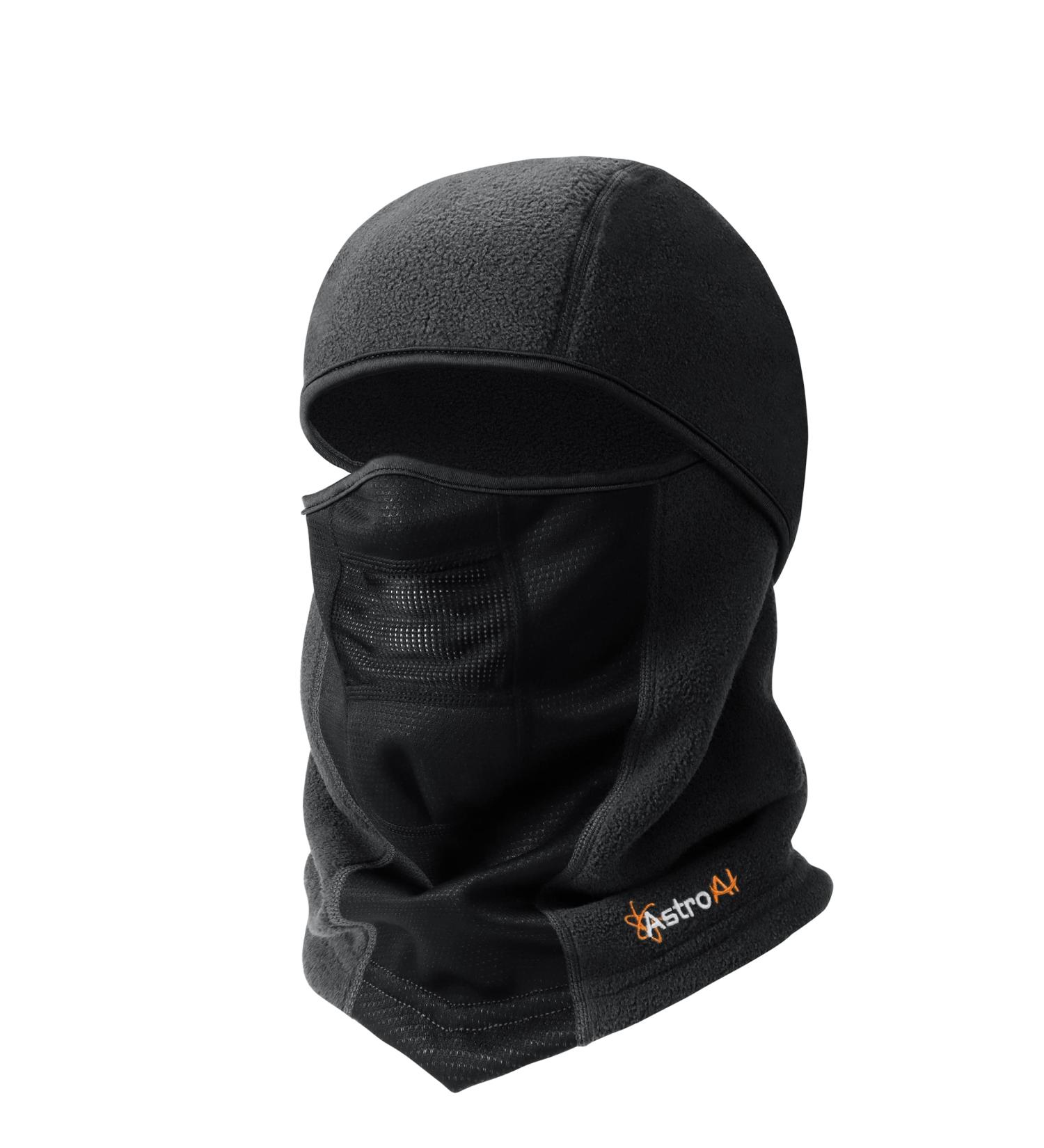 AstroAI Balaclava Ski Mask - Winter Fleece Thermal Face Mask for Men and Women - Windproof, Breathable, Cold Weather Gear for Skiing, Riding, Snowboarding - Black Medium - Buy Online on GoSupps.com