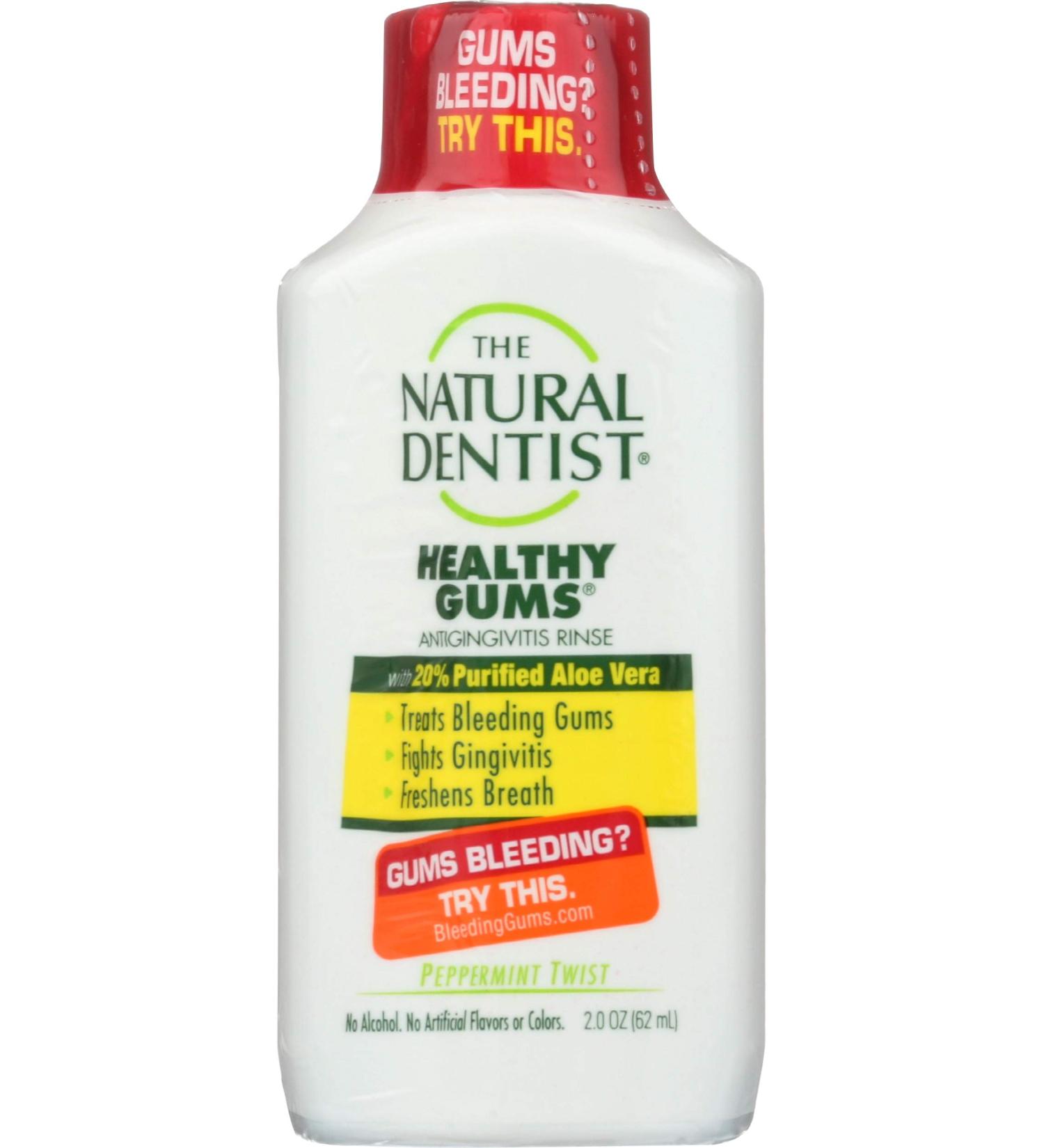Natural Dentist Anti-Gingivitis Rinse - Healthy Gums Peppermint Twist 2oz - Buy Online on GoSupps.com