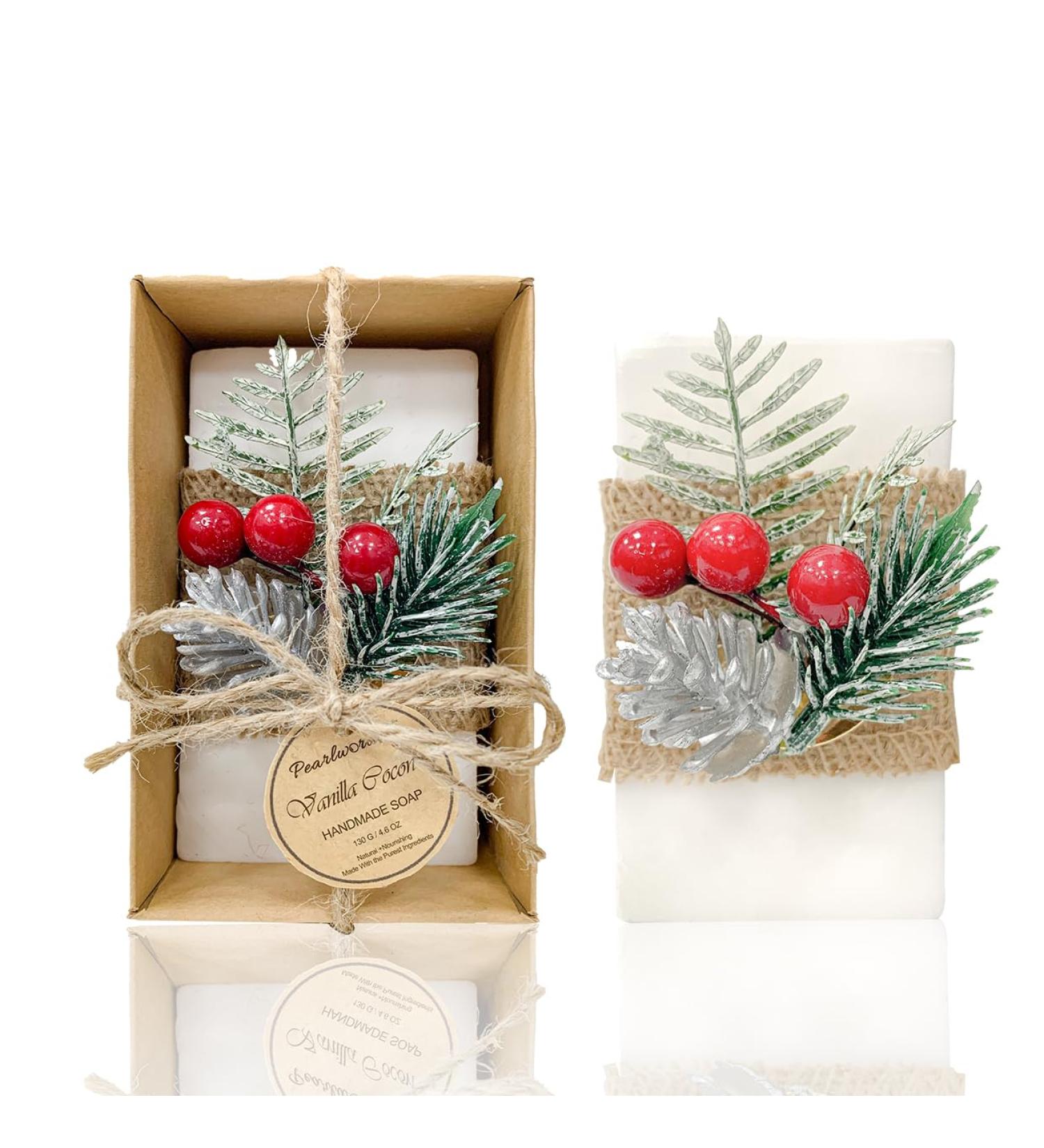 Buy PEARLWORLD Handmade Christmas Gift Soaps - Natural Essential Oil Hand & Body Care for All - Buy Online on GoSupps.com