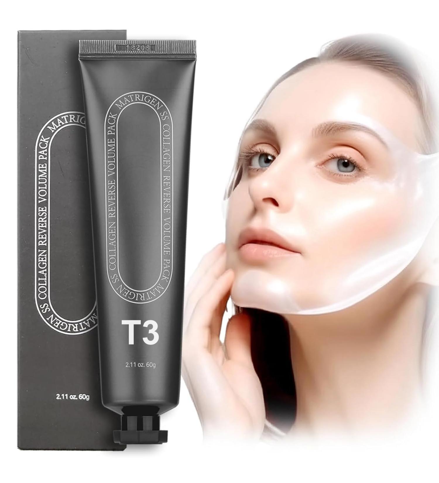 Collagen Face Masks T3 Collagen Mask Collagen Peel off Mask Hydrolyzed Collagen Mask 60g Baby Collagen Glow Mask Korean Face Mask Skincare for Anti-Wrinkle Anti-Aging Pore Tightening - Buy Online on GoSupps.com