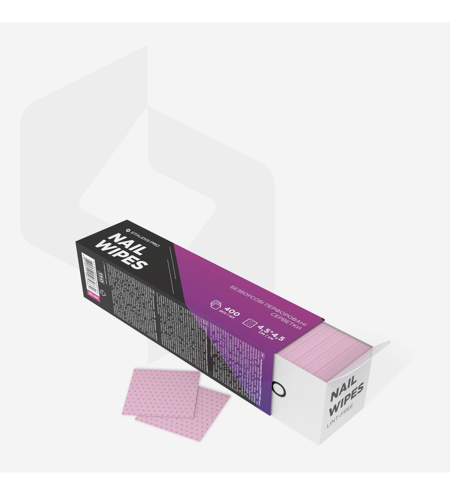 STALEKS Lot de 400 lingettes non pelucheuses pour ongles