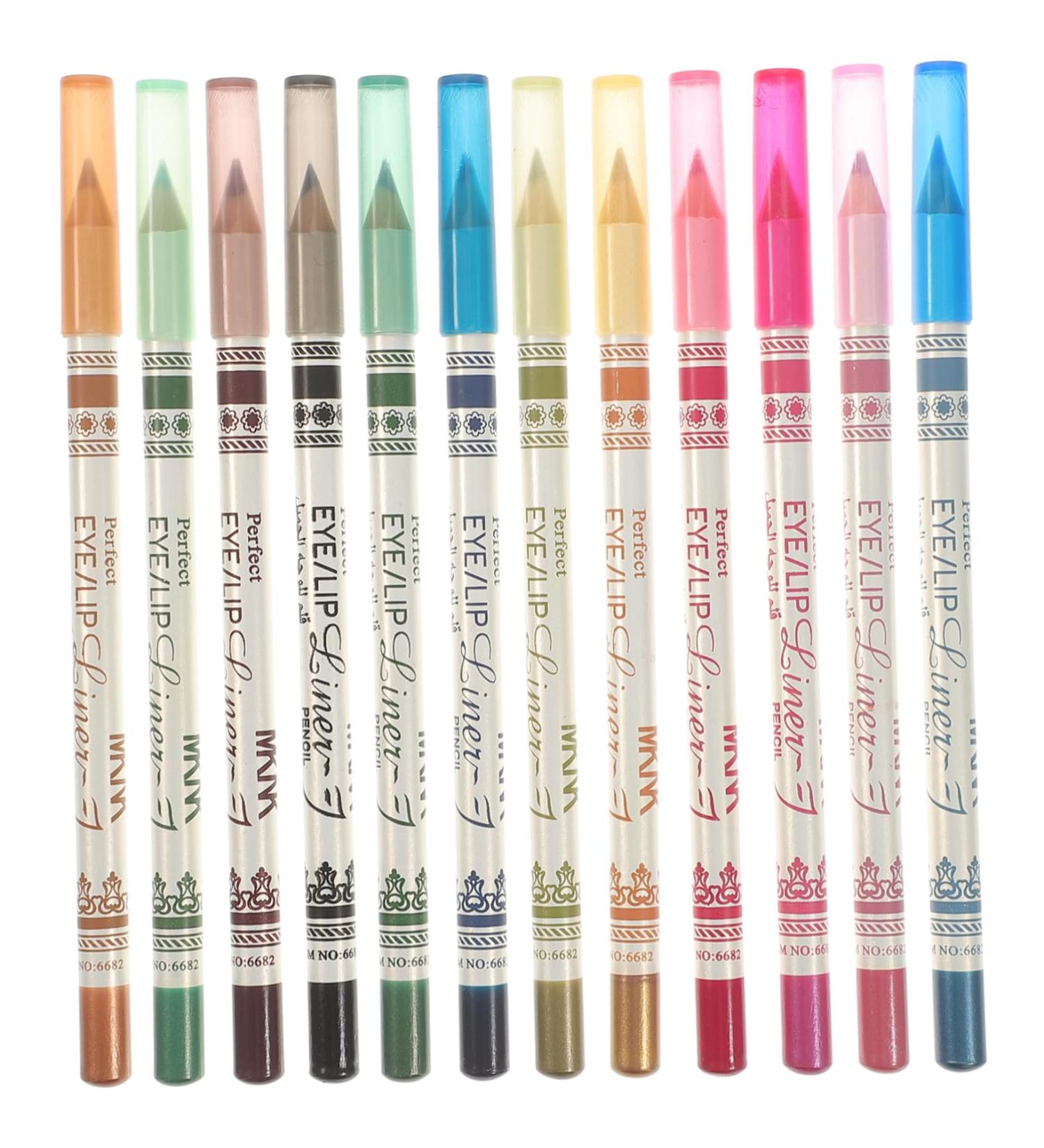 Beavorty 12 Pcs Brown Pencil Green Suits Blue Suits Eyeshadow Pencil Eyeliner Miss Eye Shadow Stick Make up 1 count (Pack of 1) As Shown - Buy Online on GoSupps.com