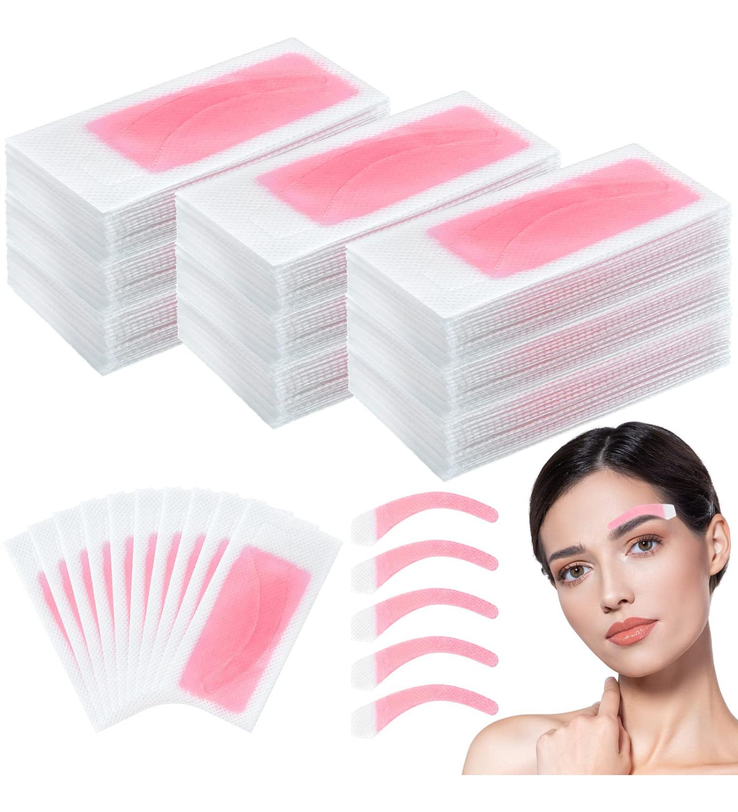 Facial Hair Removal Wax Strips for Women - 12 Double Sided Cold Waxing Strips for Eyebrows, Perfect for Home and Travel - Buy Online on GoSupps.com