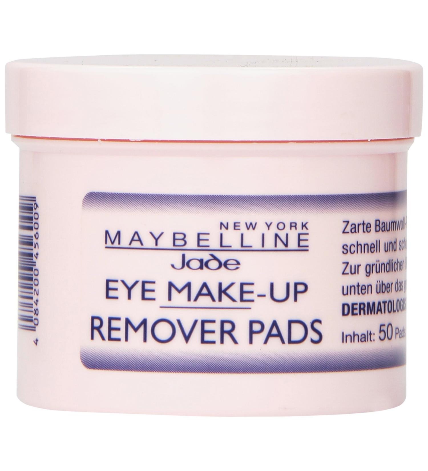 Maybelline New York Eye Make-up Remover Pads - Quick & Thorough Removal 50 Pieces - International Shipping Available - Buy Online on GoSupps.com
