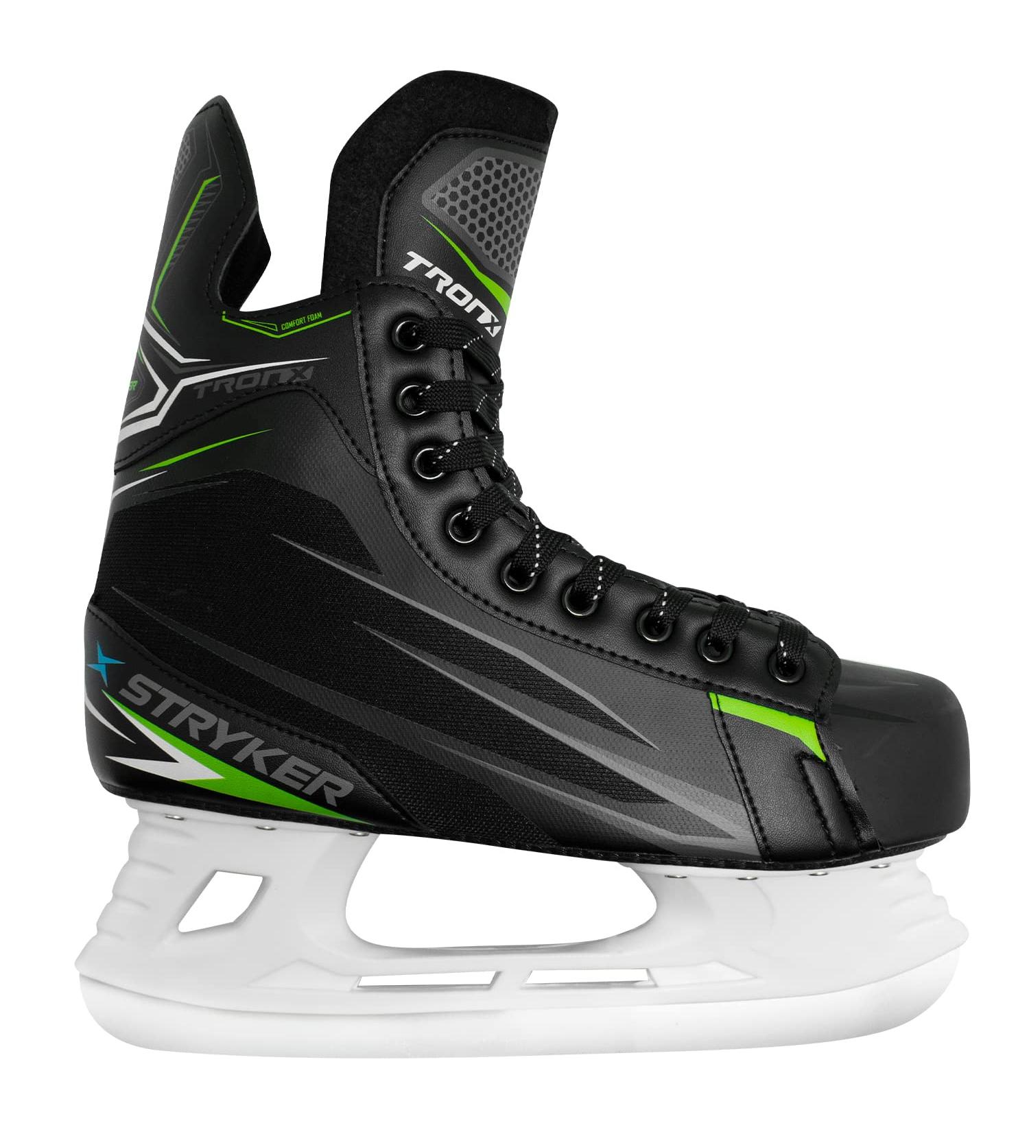 TronX Stryker Soft Boot Ice Hockey Skates | Senior Men Boys Kids | All Sizes | Recreational Skating | Size 7 (Shoe Size 8.5) - Buy Online on GoSupps.com