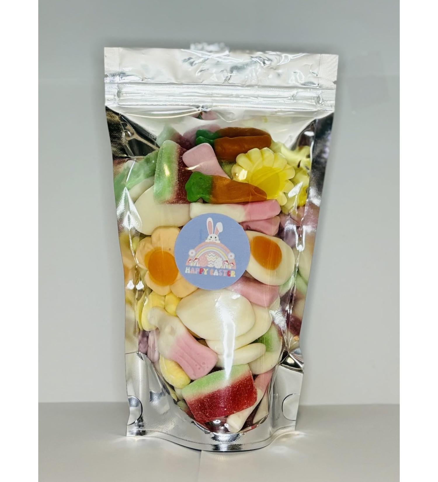 Happy Easter Party Kids Sweet Pouch Party Bags Candy Pick n Mix 200g - Buy Online on GoSupps.com