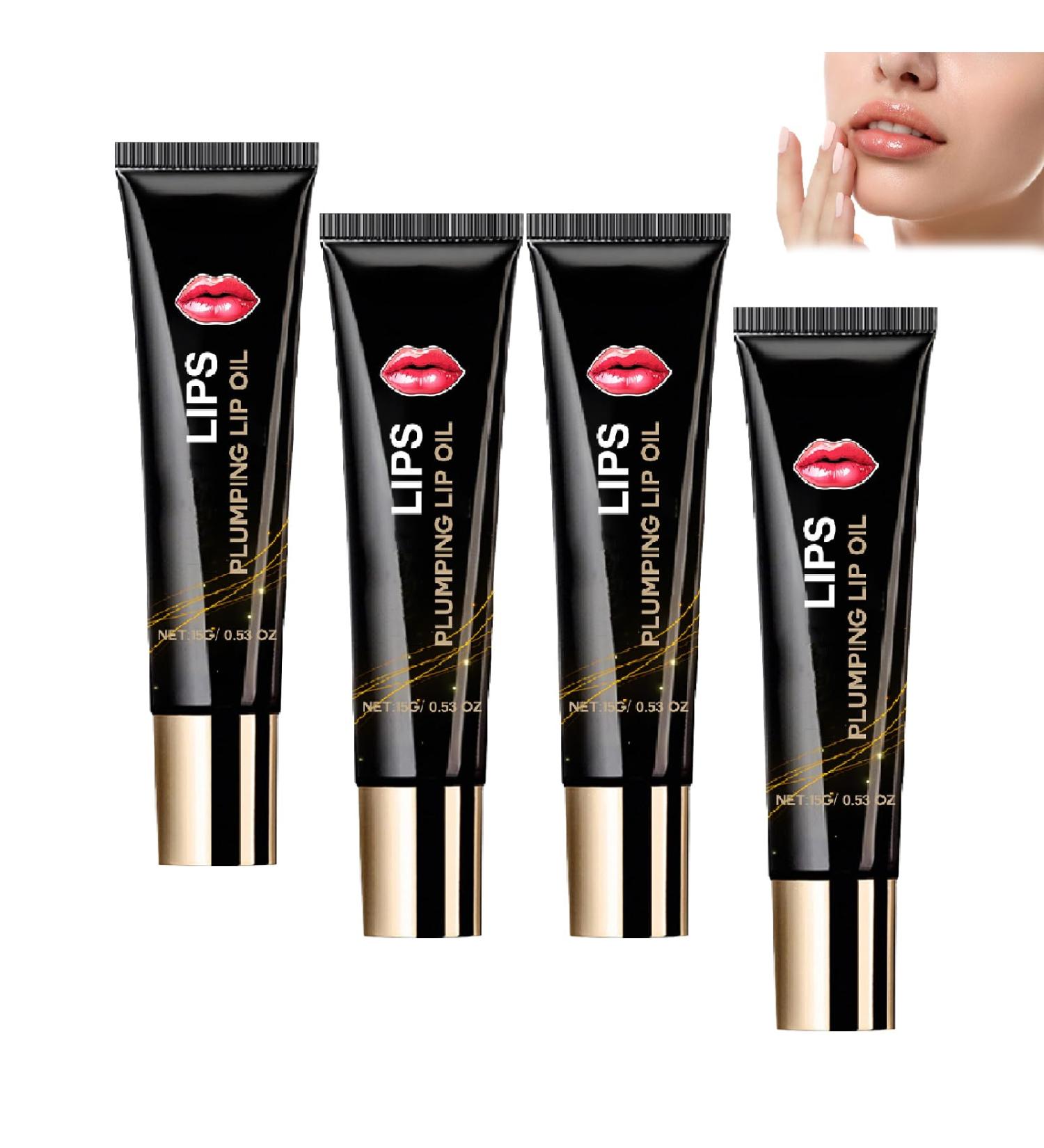 Huile repulpante hydratante pour les l vres soin brillant non collant pour les l vres s ches s rum hydratant au collag ne augmente l' lasticit et r duit les ridules (4) - Buy Online on GoSupps.com