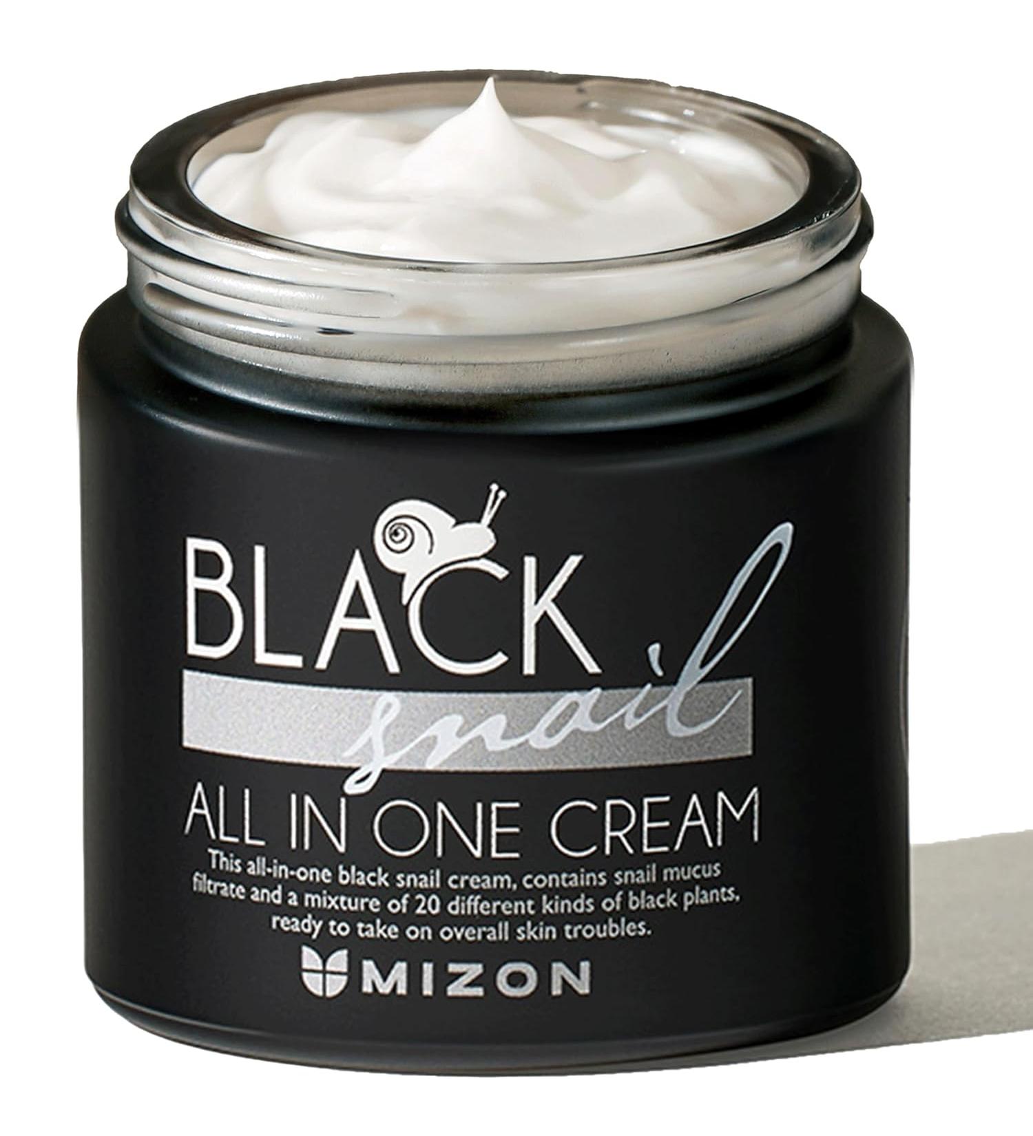 MIZON Black Snail All In One Cream - Premium Korean Skin Care for Intensive Wrinkle & Firming Care - 2.5 Fl Oz (Pack of 1 - Buy Online on GoSupps.com