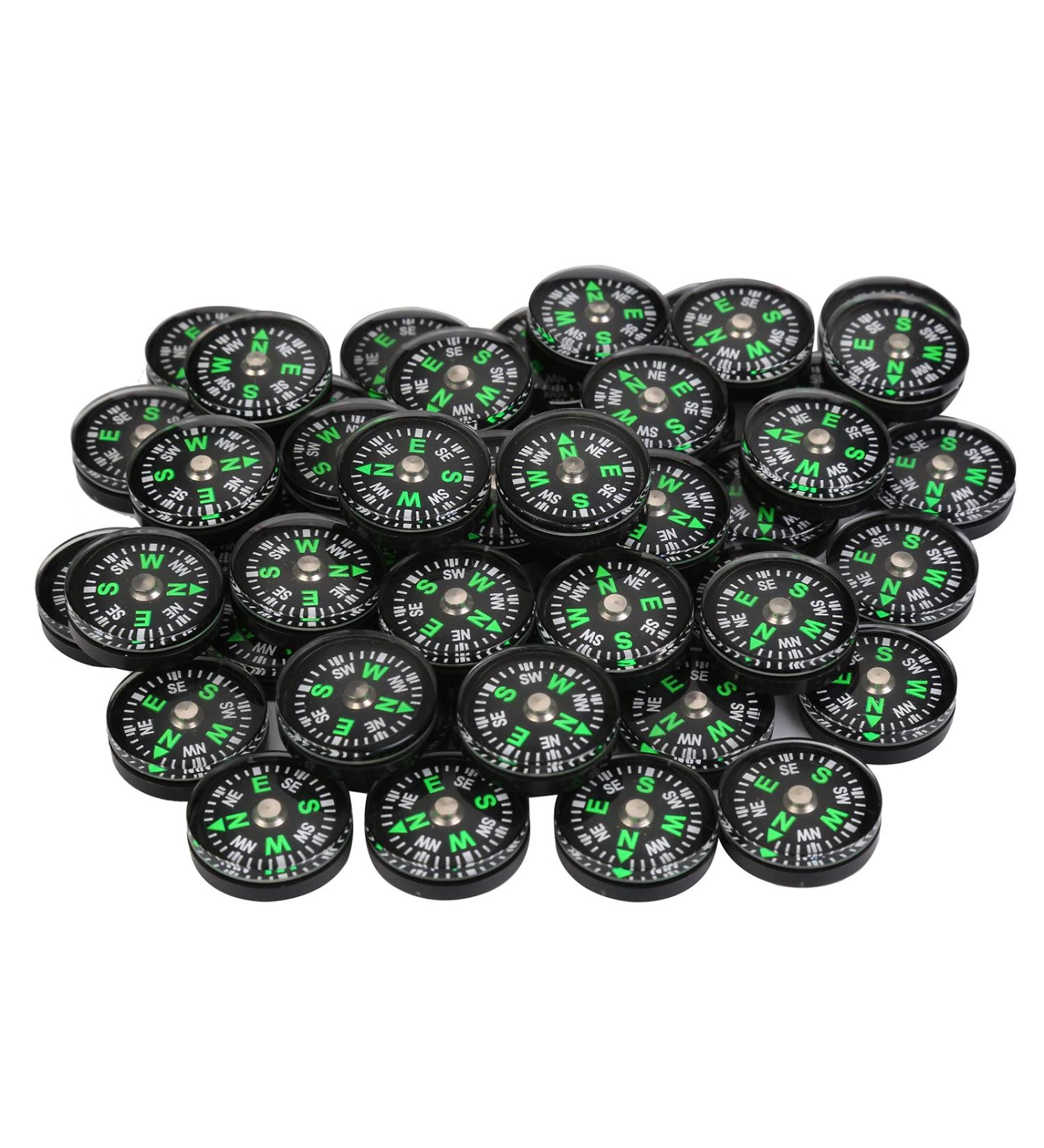 HJLIKE 50 Pieces Mini Compass Small Button for Kids 20mm Bulk Hiking Liquid Filled Survival Set Camping Boating Touring Backpacking Outdoor Activities  Pack of  BLACK - Buy Online on GoSupps.com