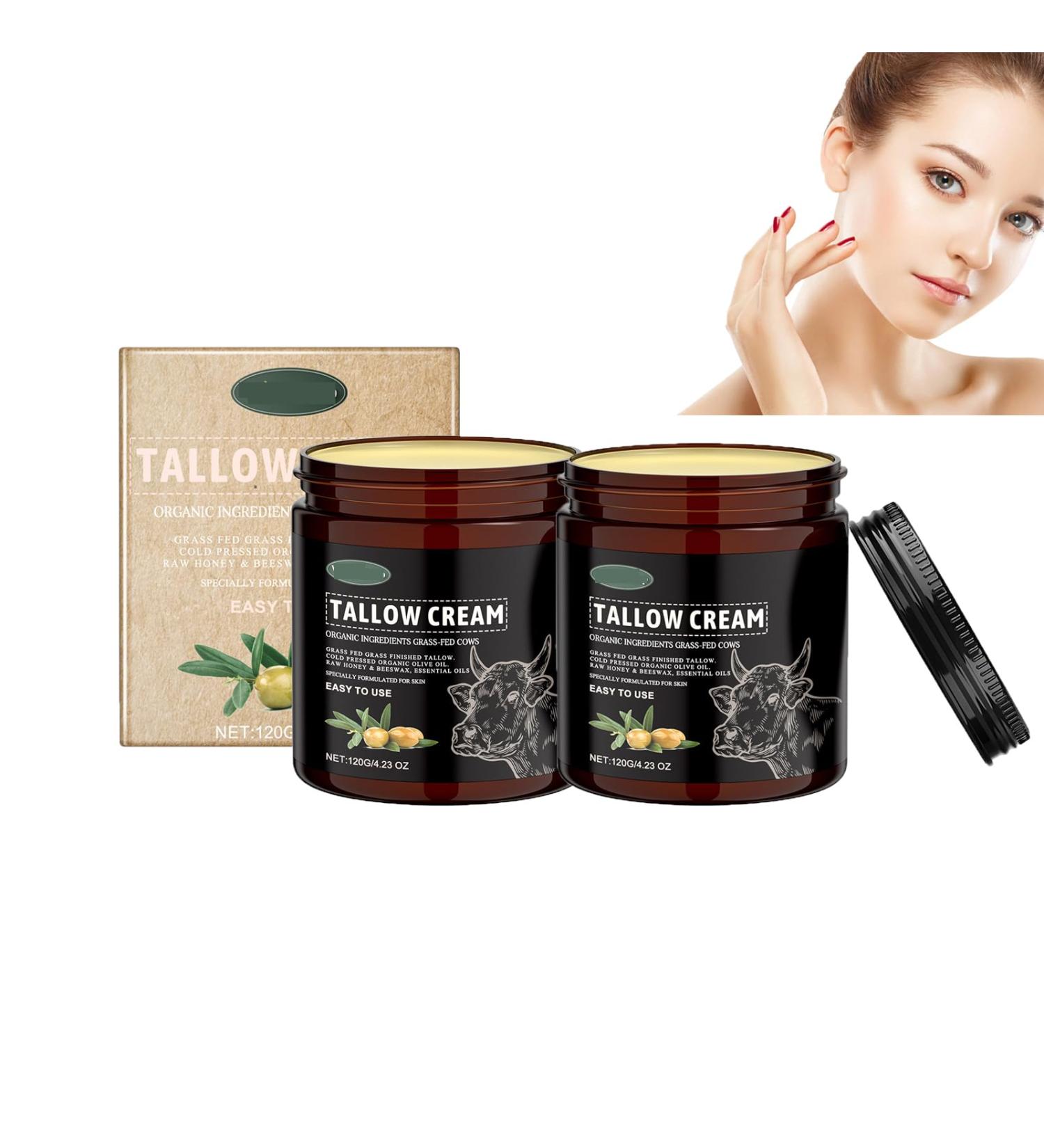  Dyceittdia 2PCS Beef Tallow Cream Beef Tallow Skin Cream Beef Cream Hydration and Skin Nourishment Skin Moisturizer 2pcs*120g cream4 - Buy Online on GoSupps.com
