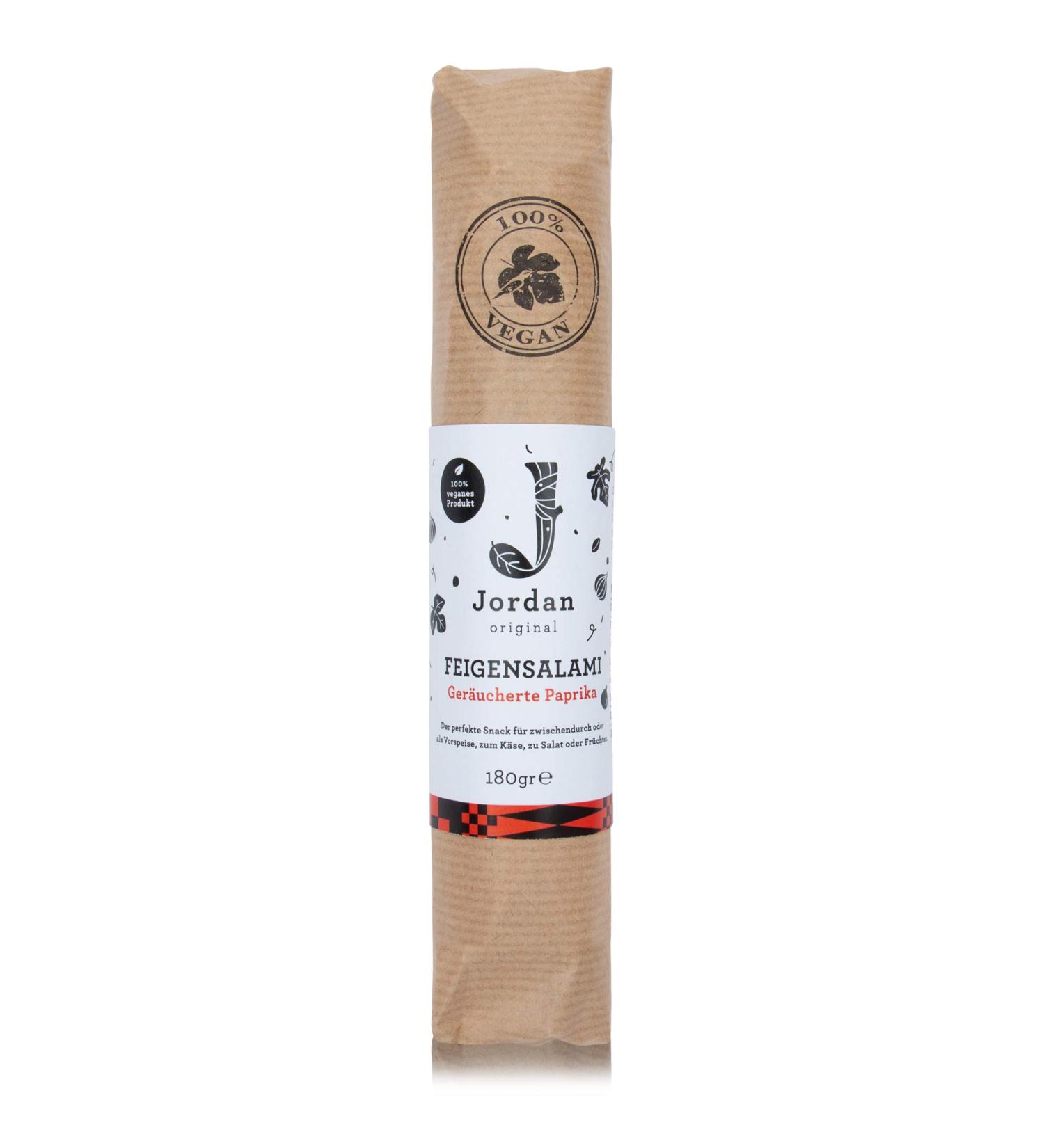 Jordan Original Vegan Salami | Smoked Peppers | 180g | 100% Vegan | Healthy Meat Taste Without Soy | Premium International Shipping - Buy Online on GoSupps.com