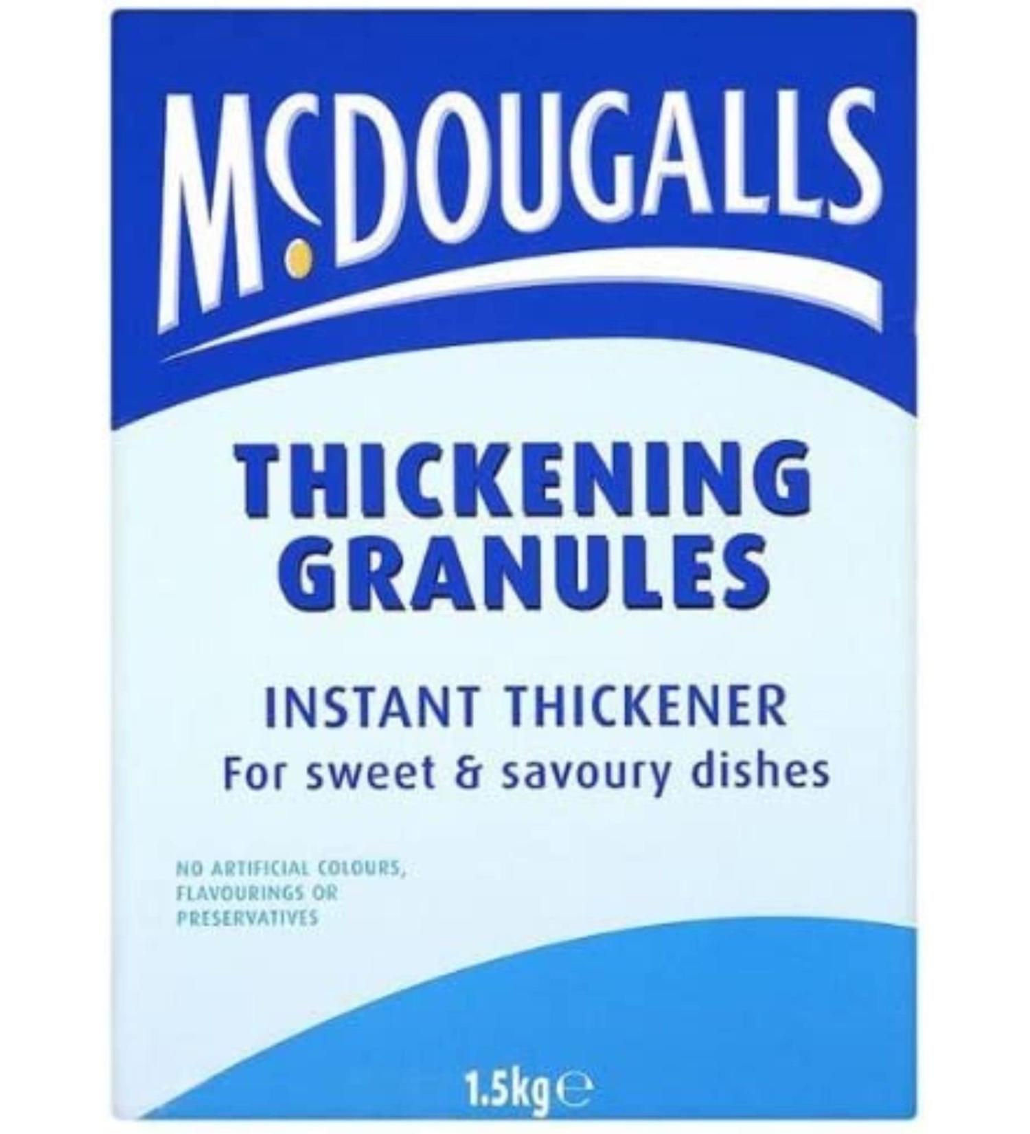 .McDougalls Thickening Granules 1X1.5KG .Restaurant quality Thickener.
