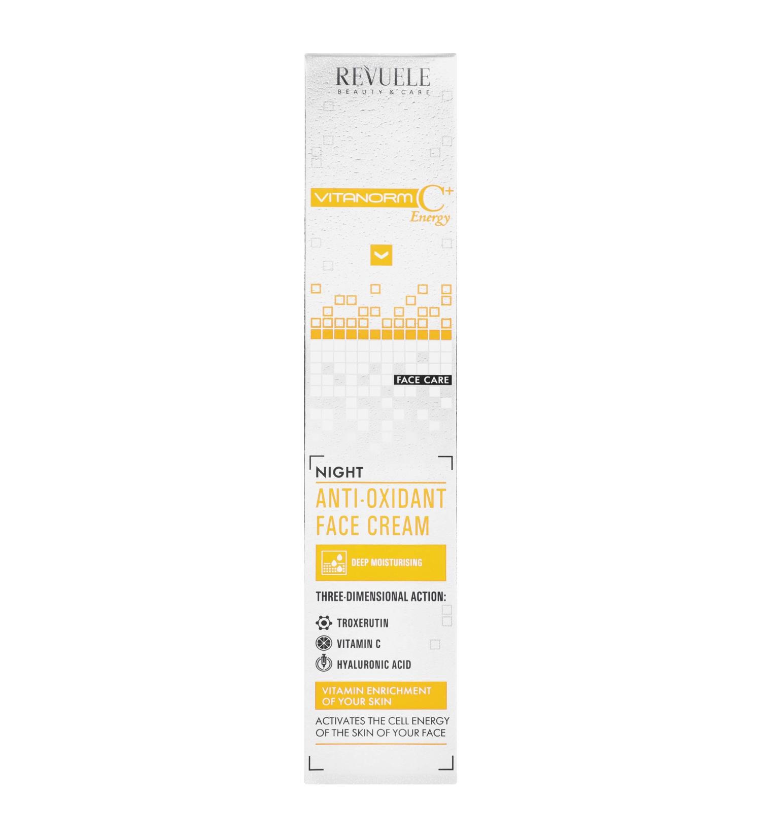 Revuele - Vitanorm C+ Energy Antioxidant Night Cream - 50ml - Buy Online on GoSupps.com