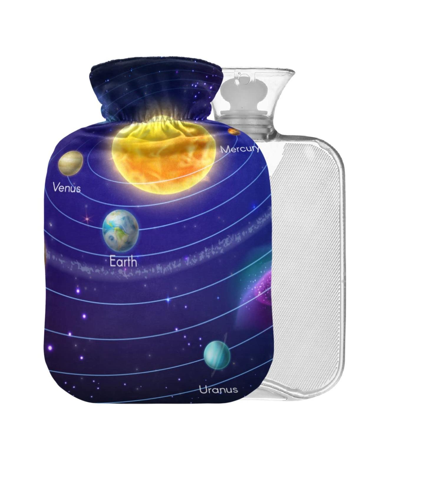 Solar System Planet Heat Bottle 1L | BPA-Free Pain Relief & Hot/Cold Therapy - Buy Online on GoSupps.com